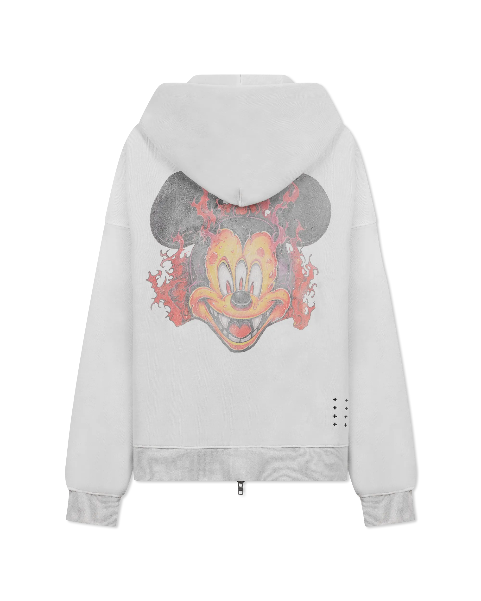 Fuego Ekcess Zip-Up Painted Hoodie - DIHSAN