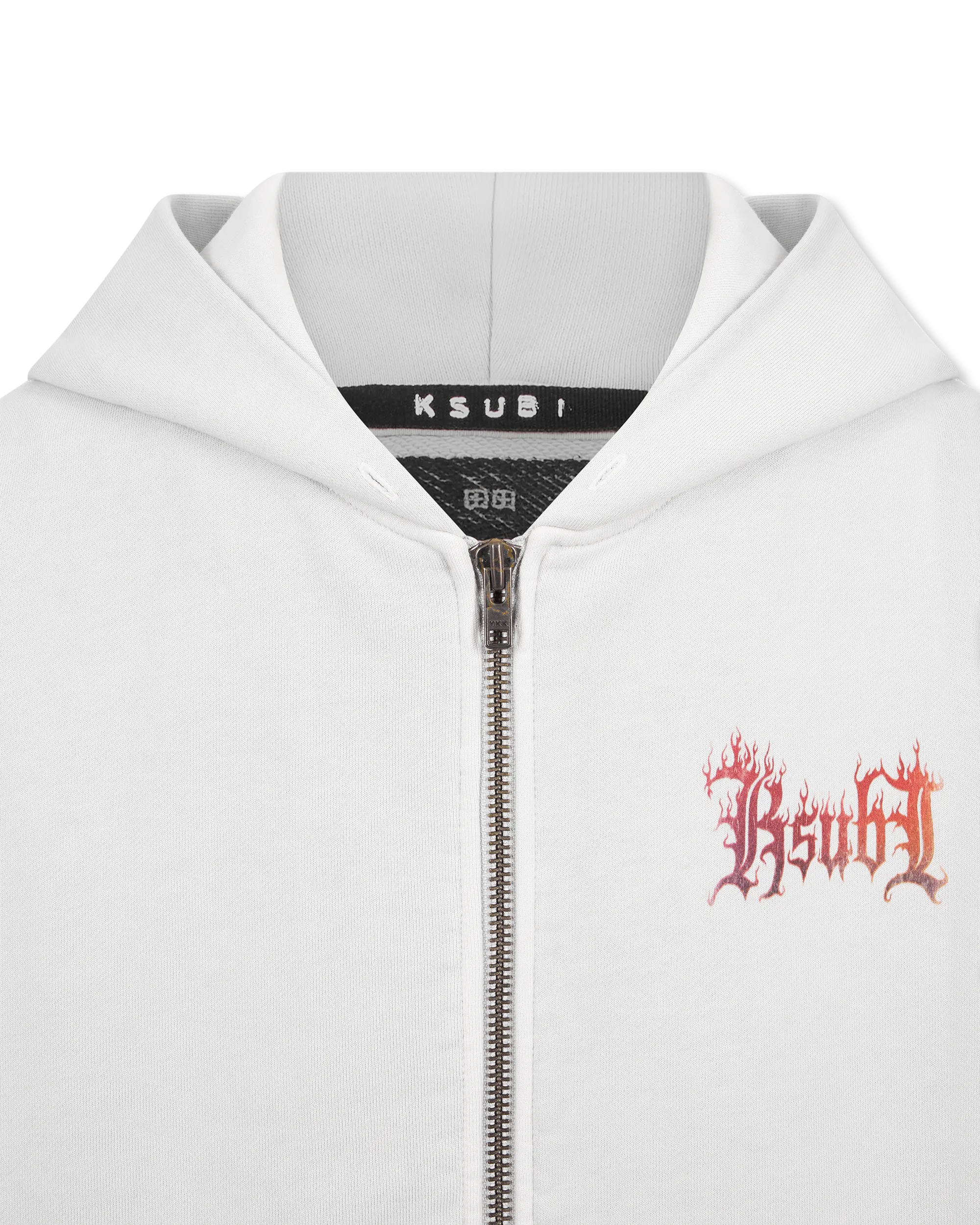 Fuego Ekcess Zip-Up Painted Hoodie - DIHSAN