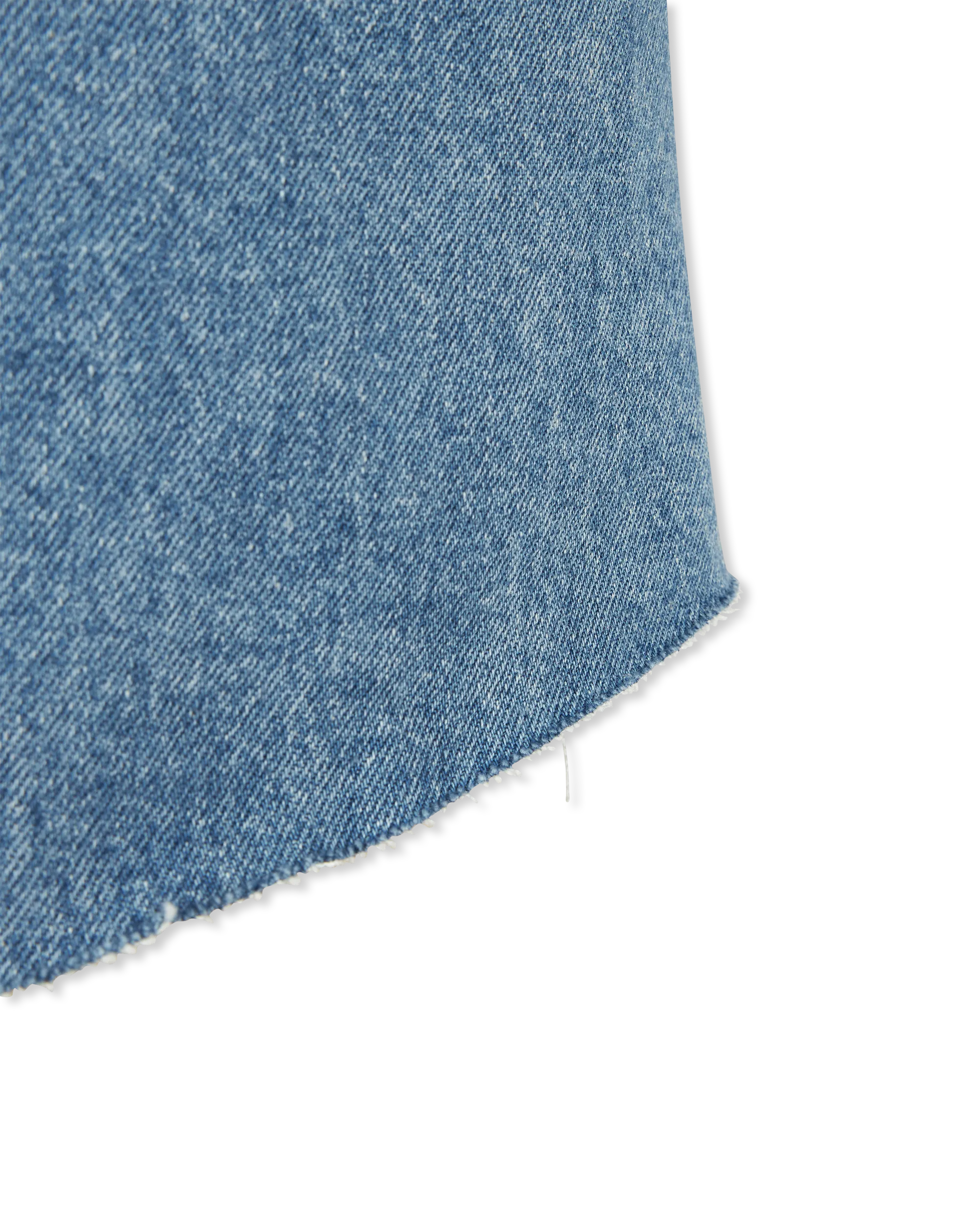 Rap Denim Asymmetrical Mini Skirt - DIHSAN