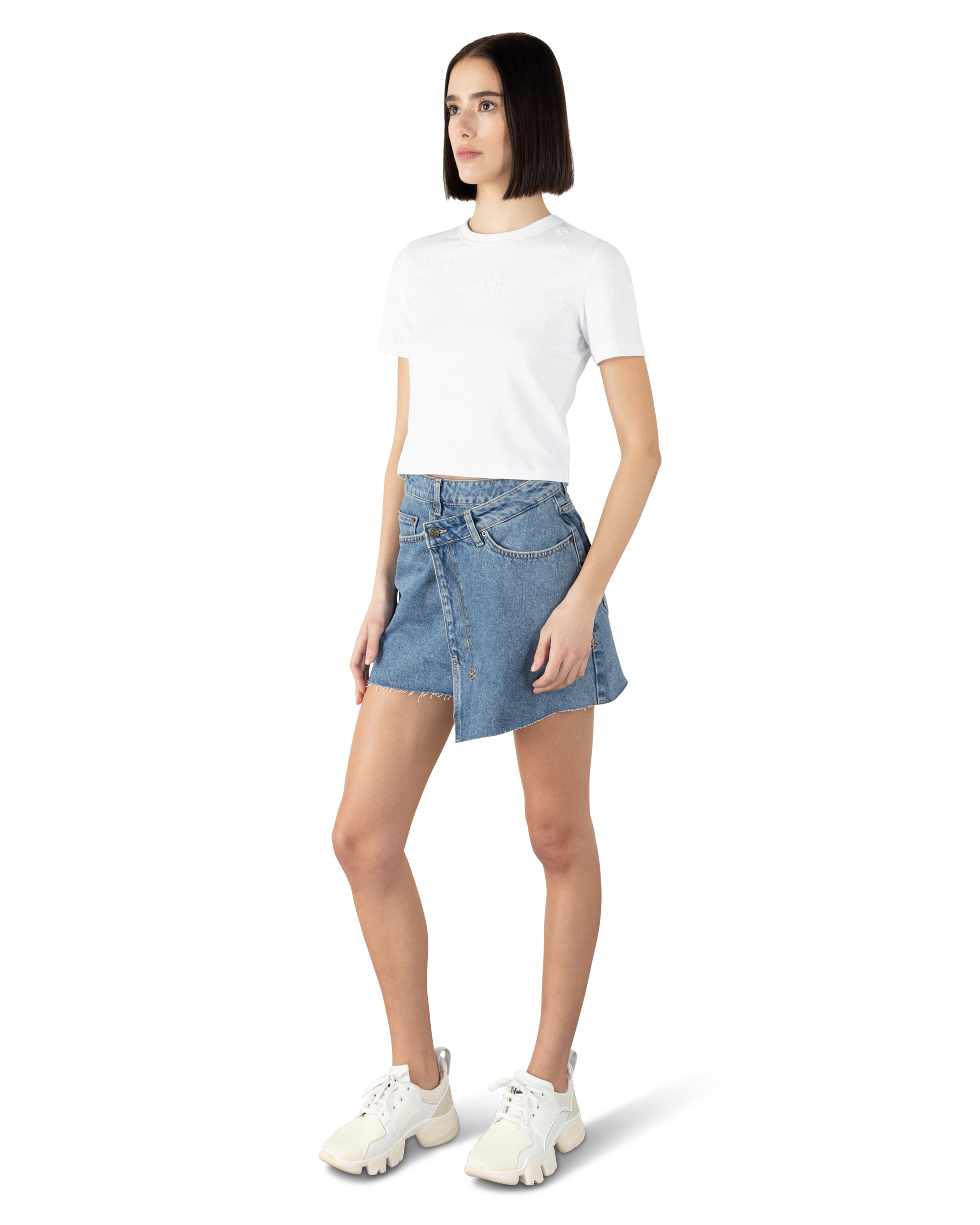 Rap Denim Asymmetrical Mini Ksubi Skirt