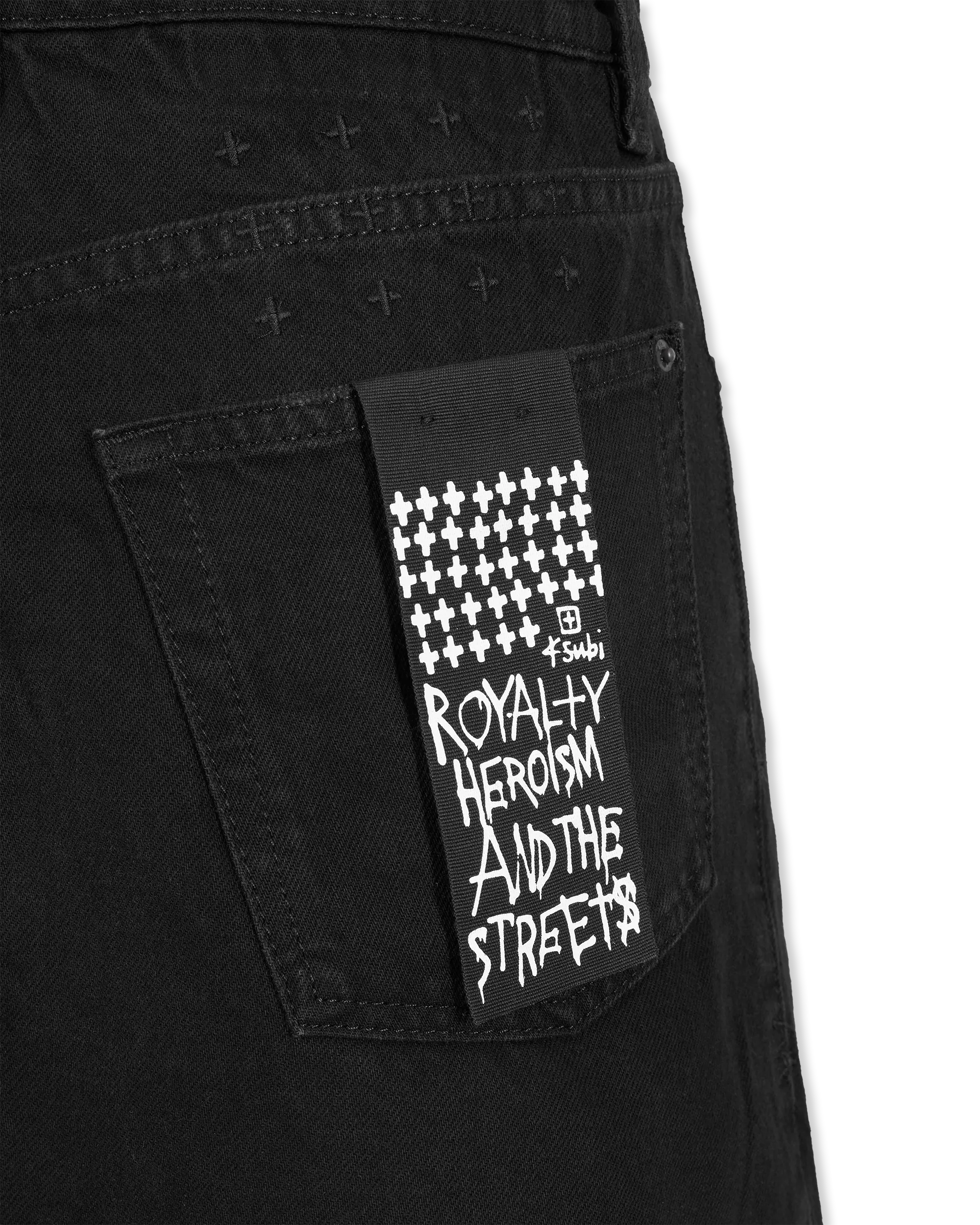 Rap Denim Asymmetrical Mini Skirt - DIHSAN