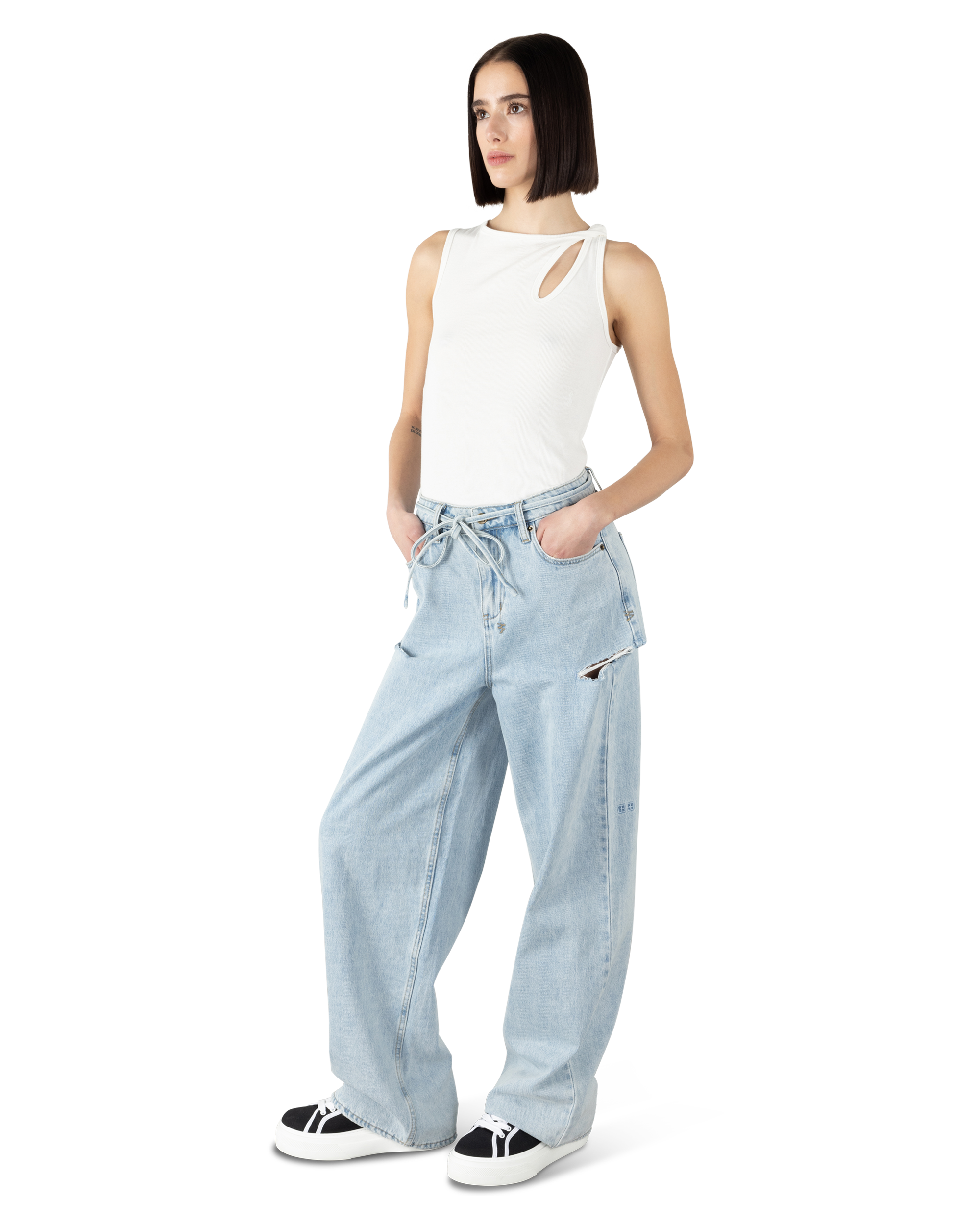 Ksubi Jeans Baggy Jean Rollin Kut Out