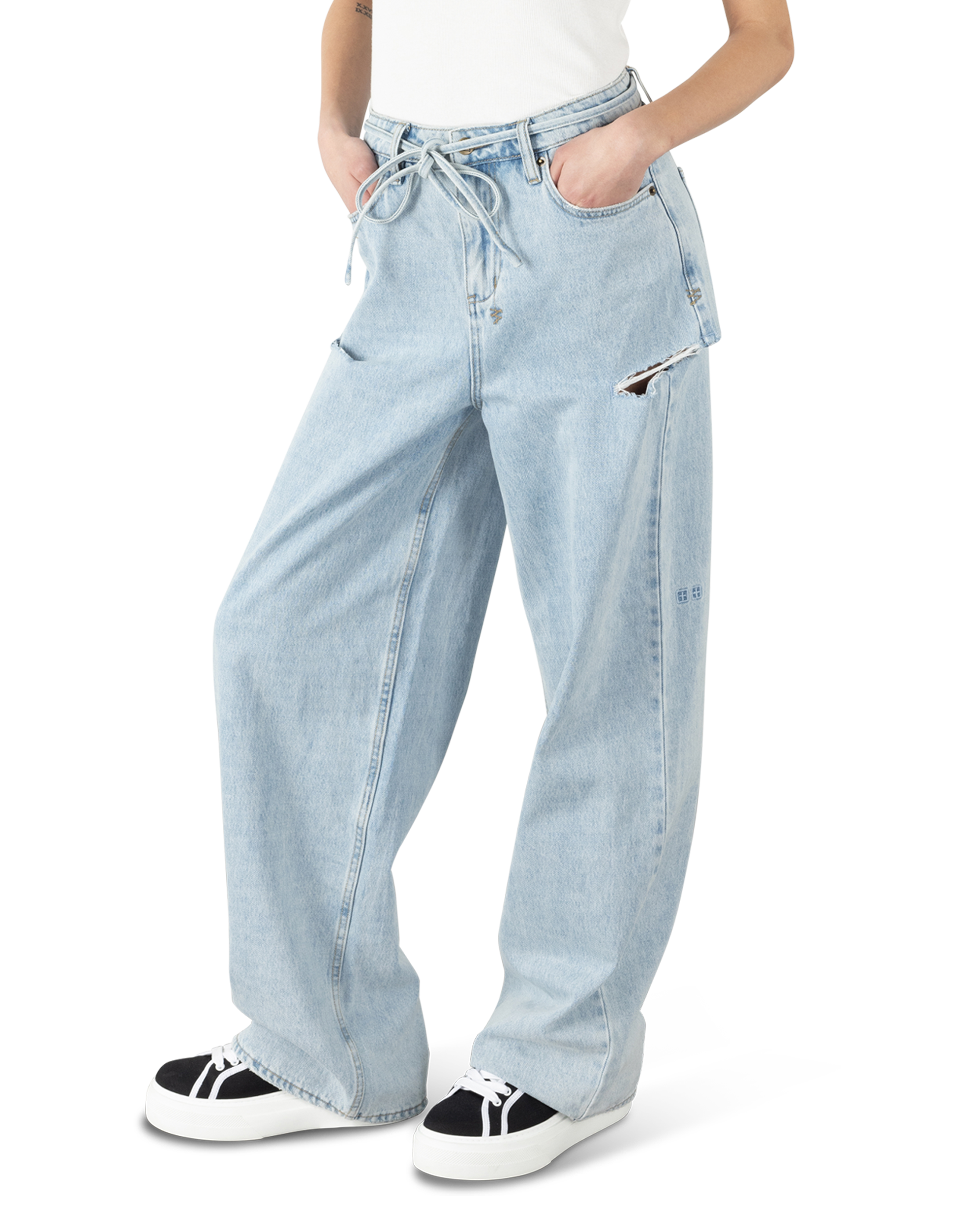 Ksubi Jeans Baggy Jean Rollin Kut Out