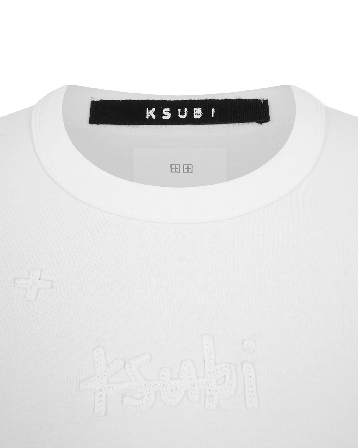White Cotton Blend Ksubi Jeans 1999 Plus Baby T-shirt by KSUBI | DIHSAN