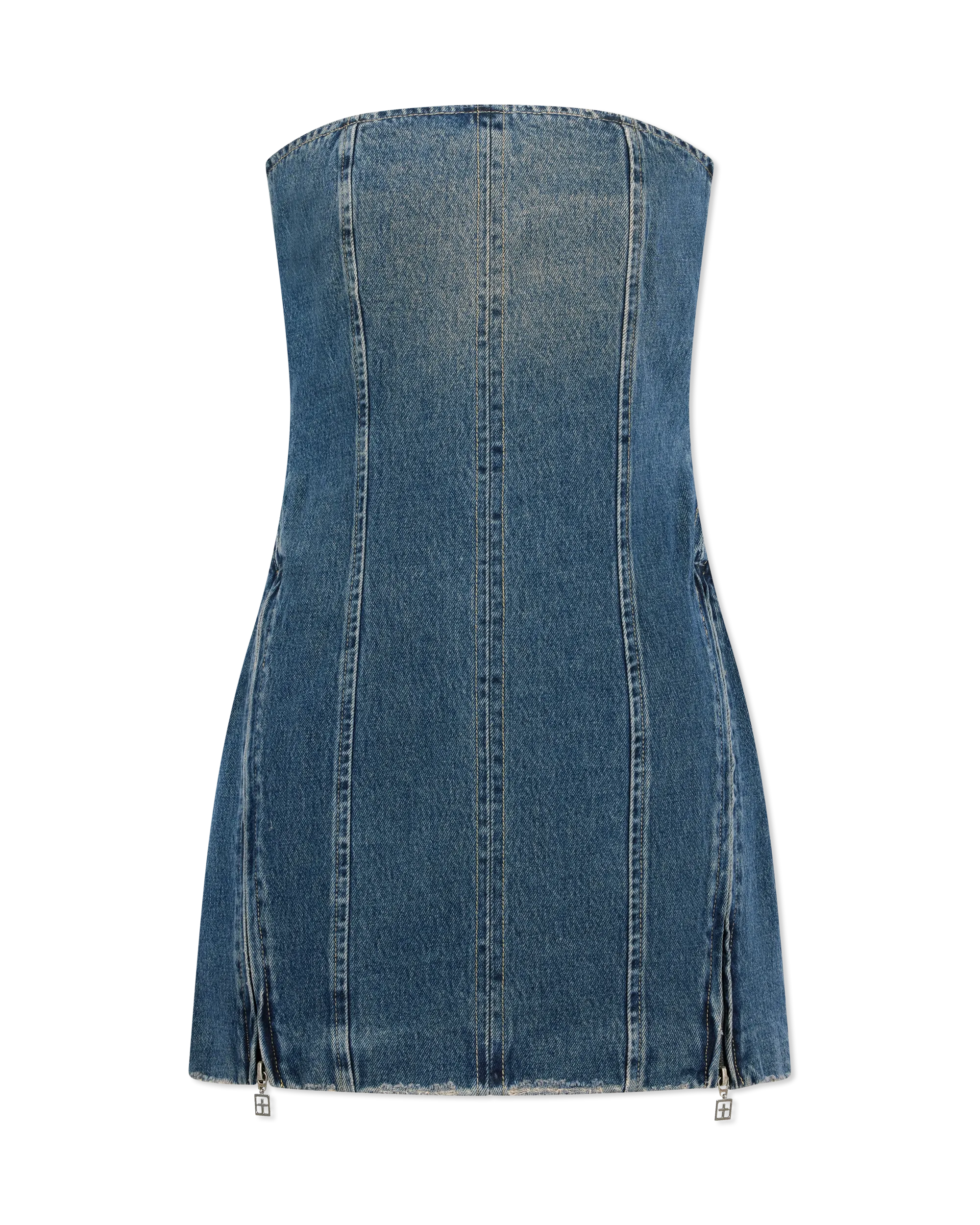 Avenue Denim Mini Dress - DIHSAN