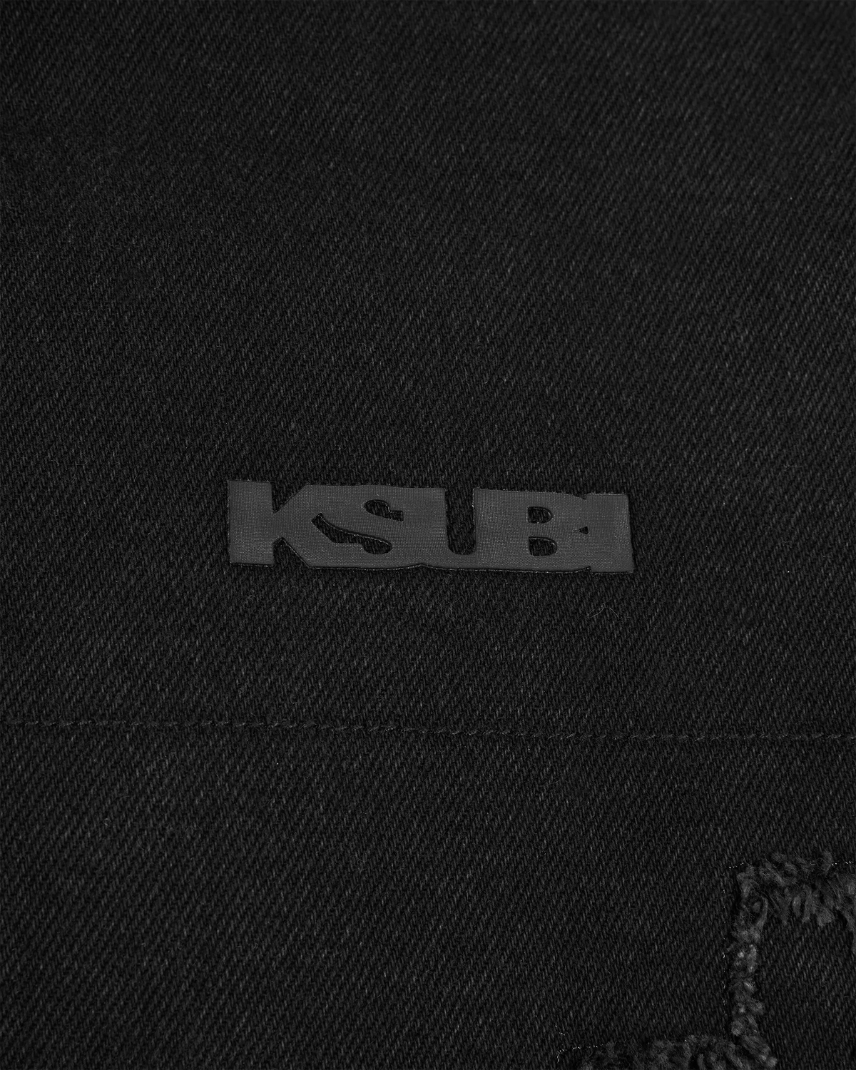 Black Cotton Ksubi Jeans Reversible Denim & Fleece Kraftwerk Puffer Jacket by KSUBI | DIHSAN