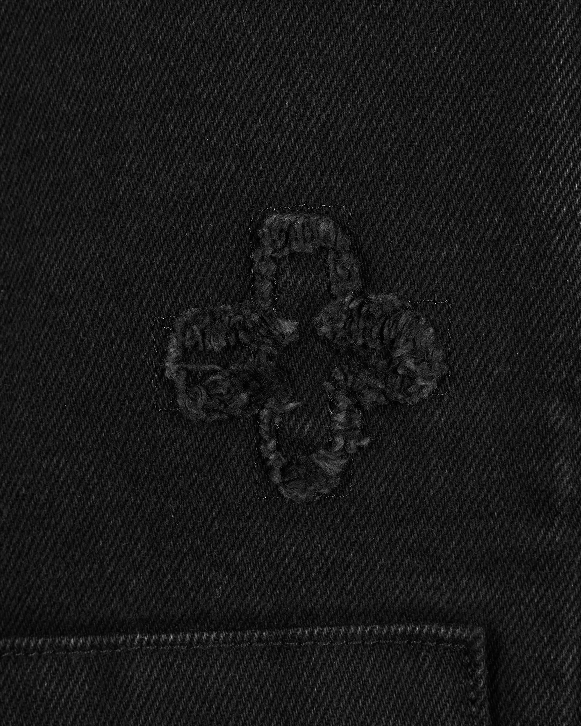 Black Cotton Ksubi Jeans Reversible Denim & Fleece Kraftwerk Puffer Jacket by KSUBI | DIHSAN