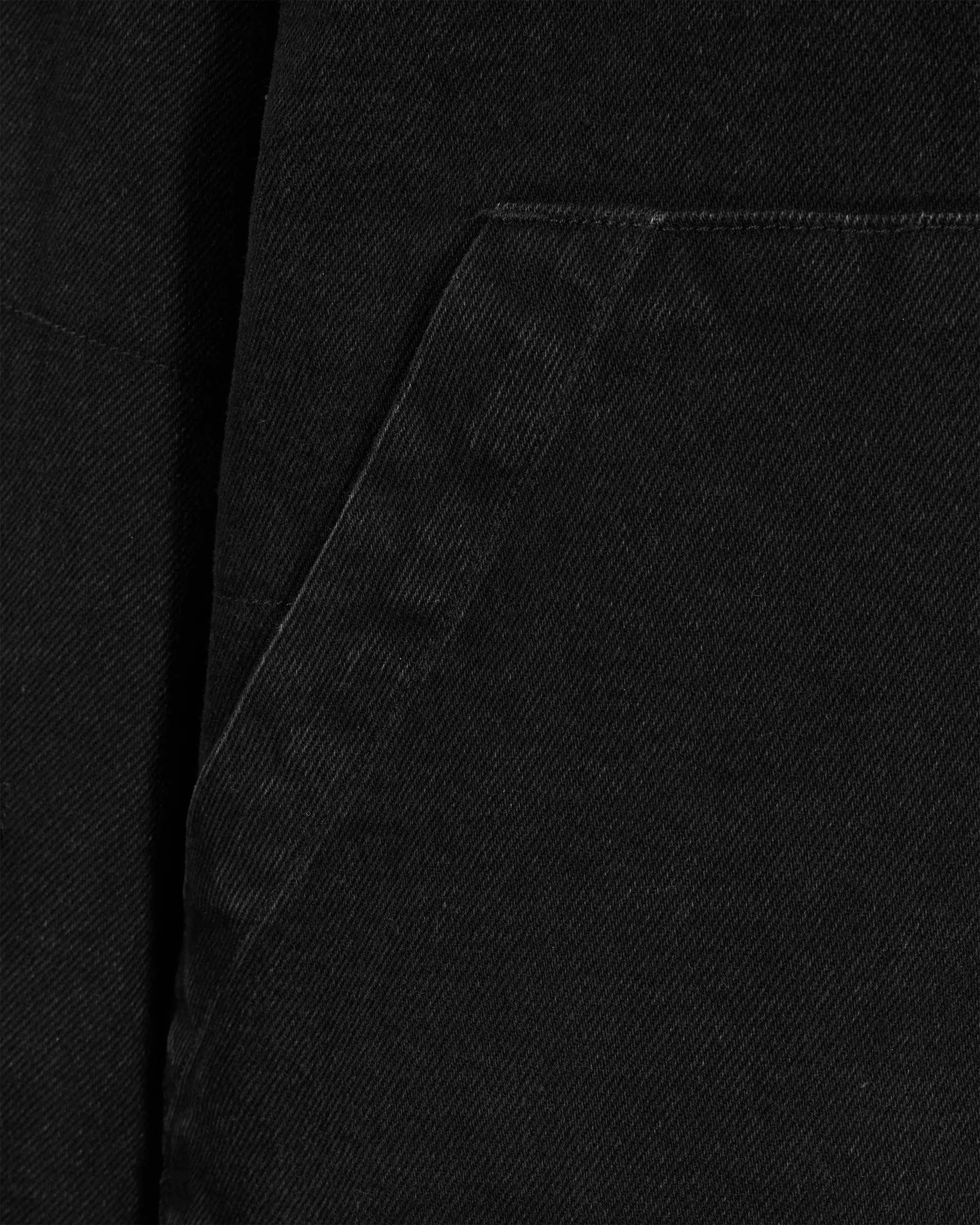 Black Cotton Ksubi Jeans Reversible Denim & Fleece Kraftwerk Puffer Jacket by KSUBI | DIHSAN