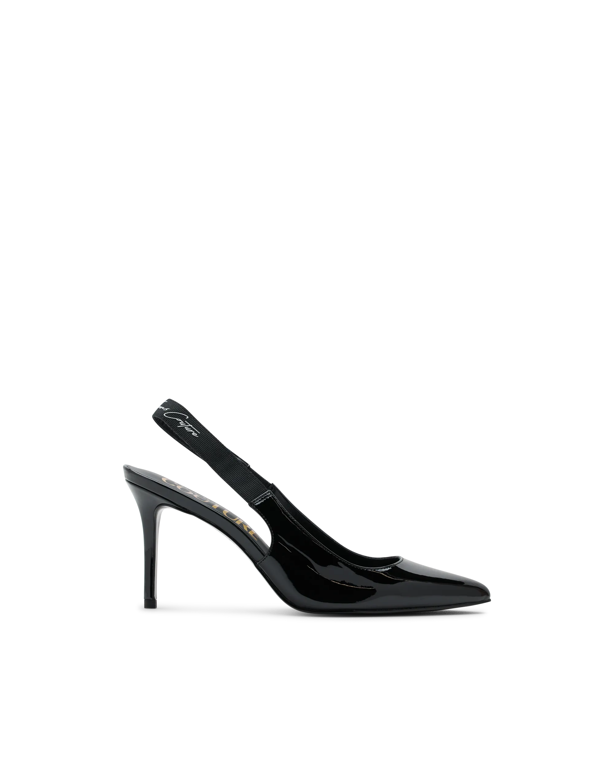 Scarlett Patent Faux-Leather Slingback Pumps