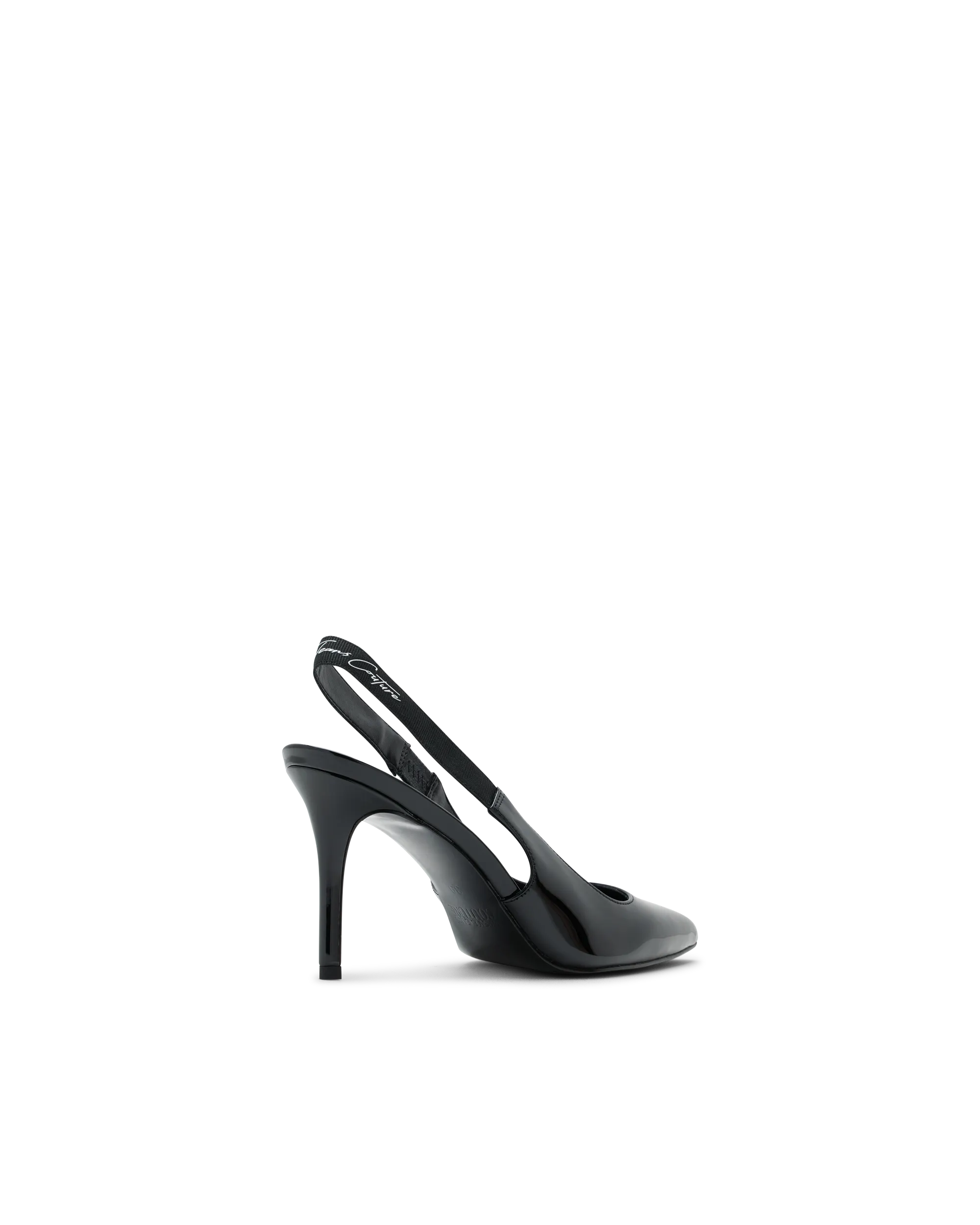Scarlett Patent Faux-Leather Slingback Pumps