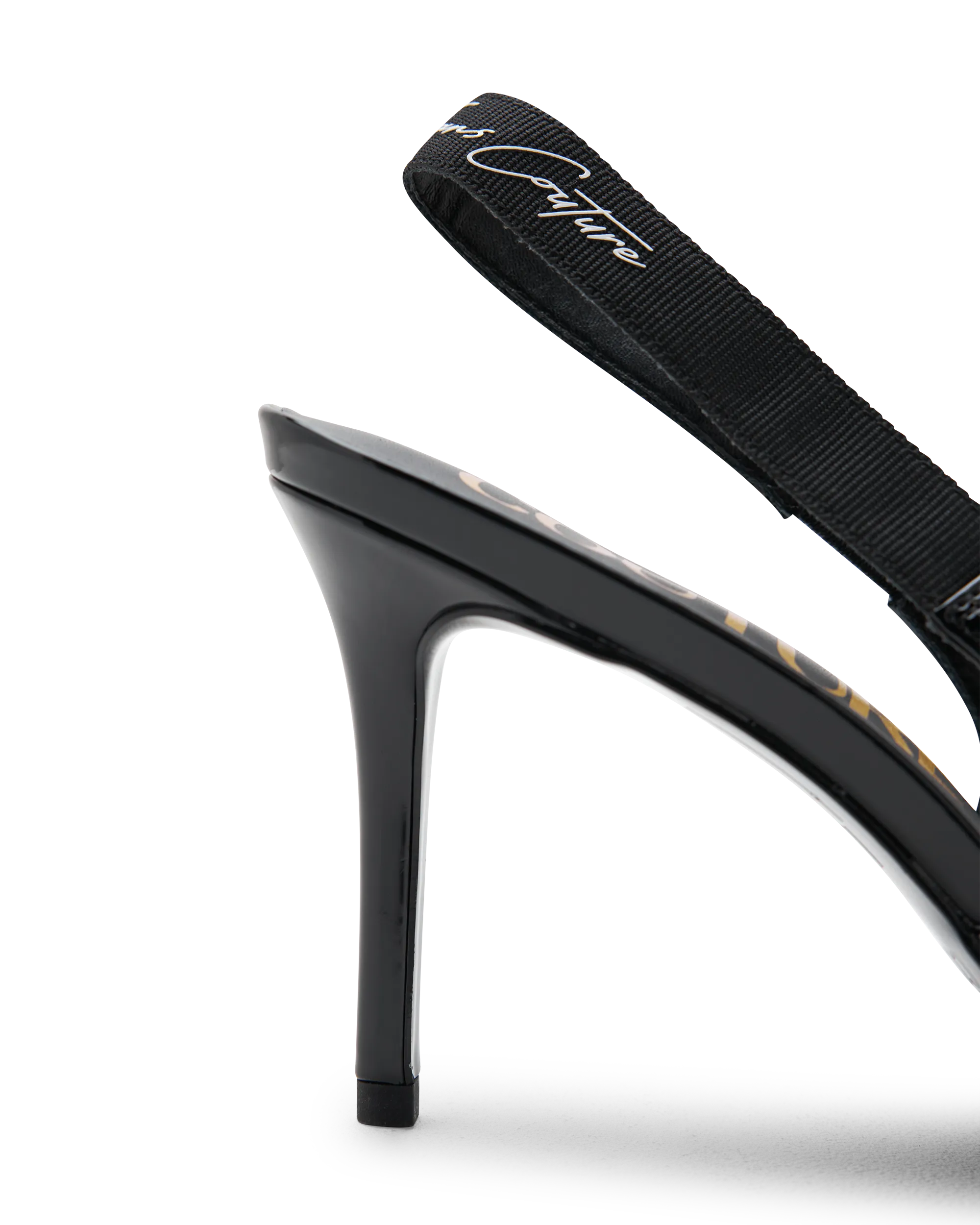 Scarlett Patent Faux-Leather Slingback Pumps
