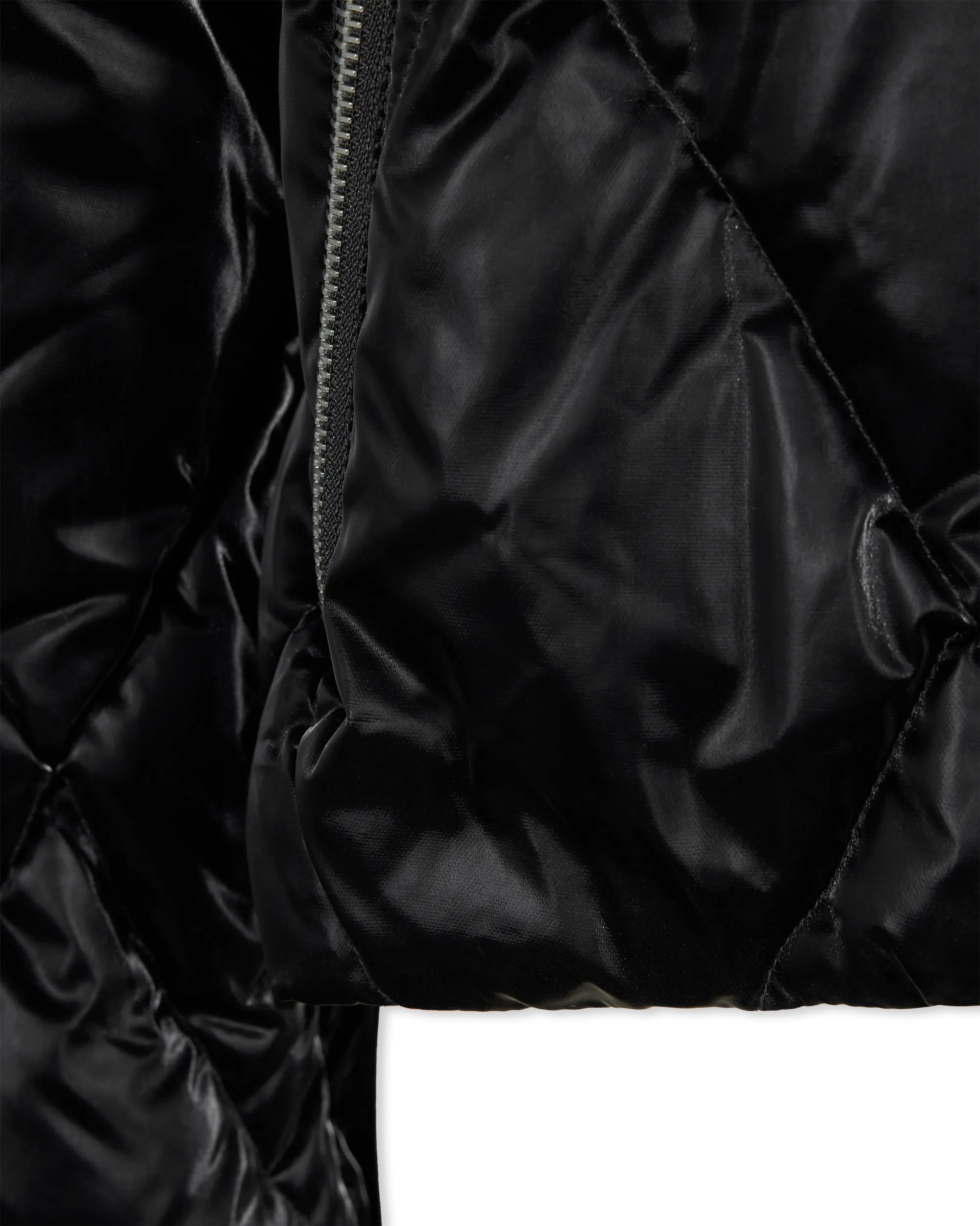 Baroque Buckle Hooded Puffer Bomber Jacket