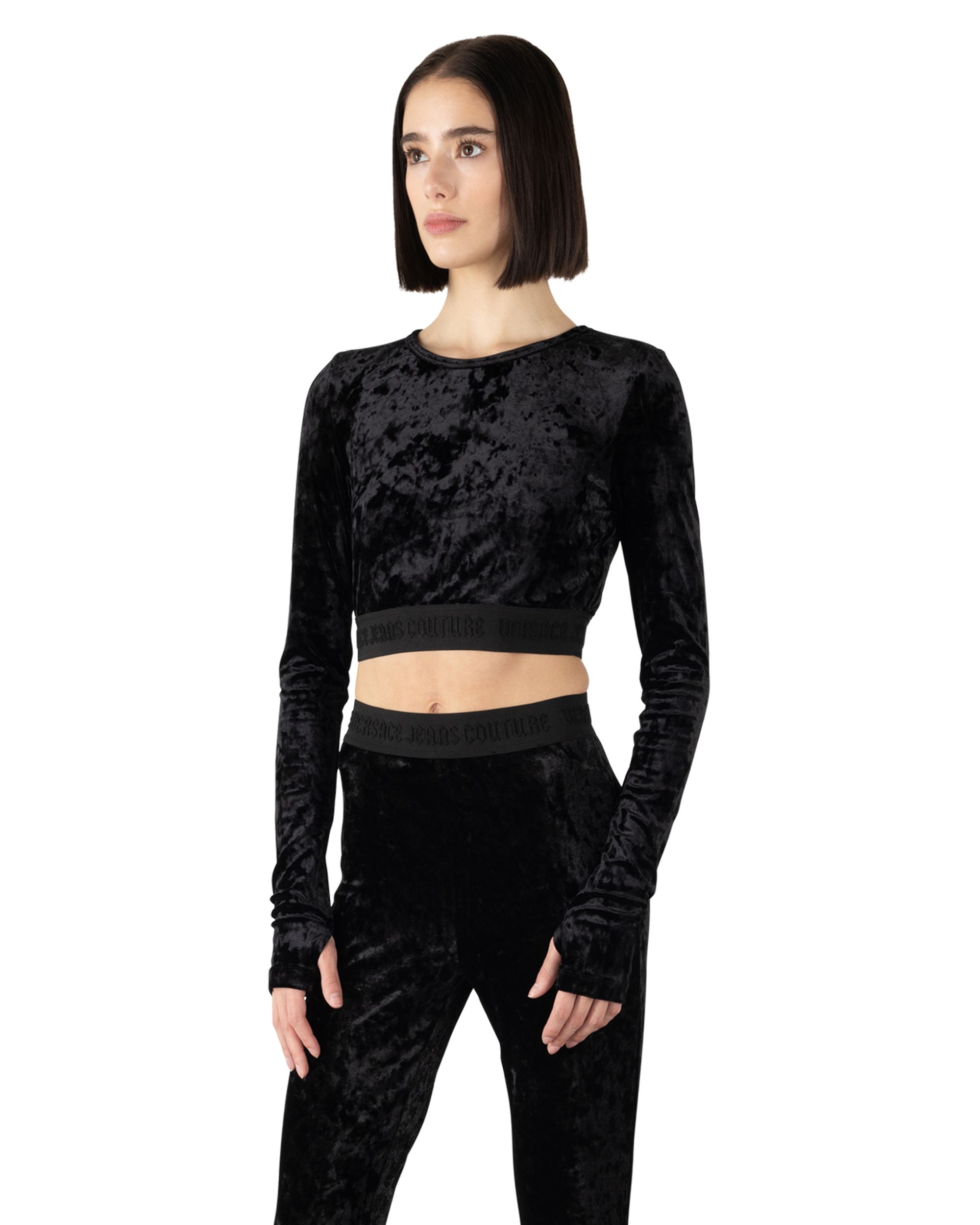 Velvet Crop Top