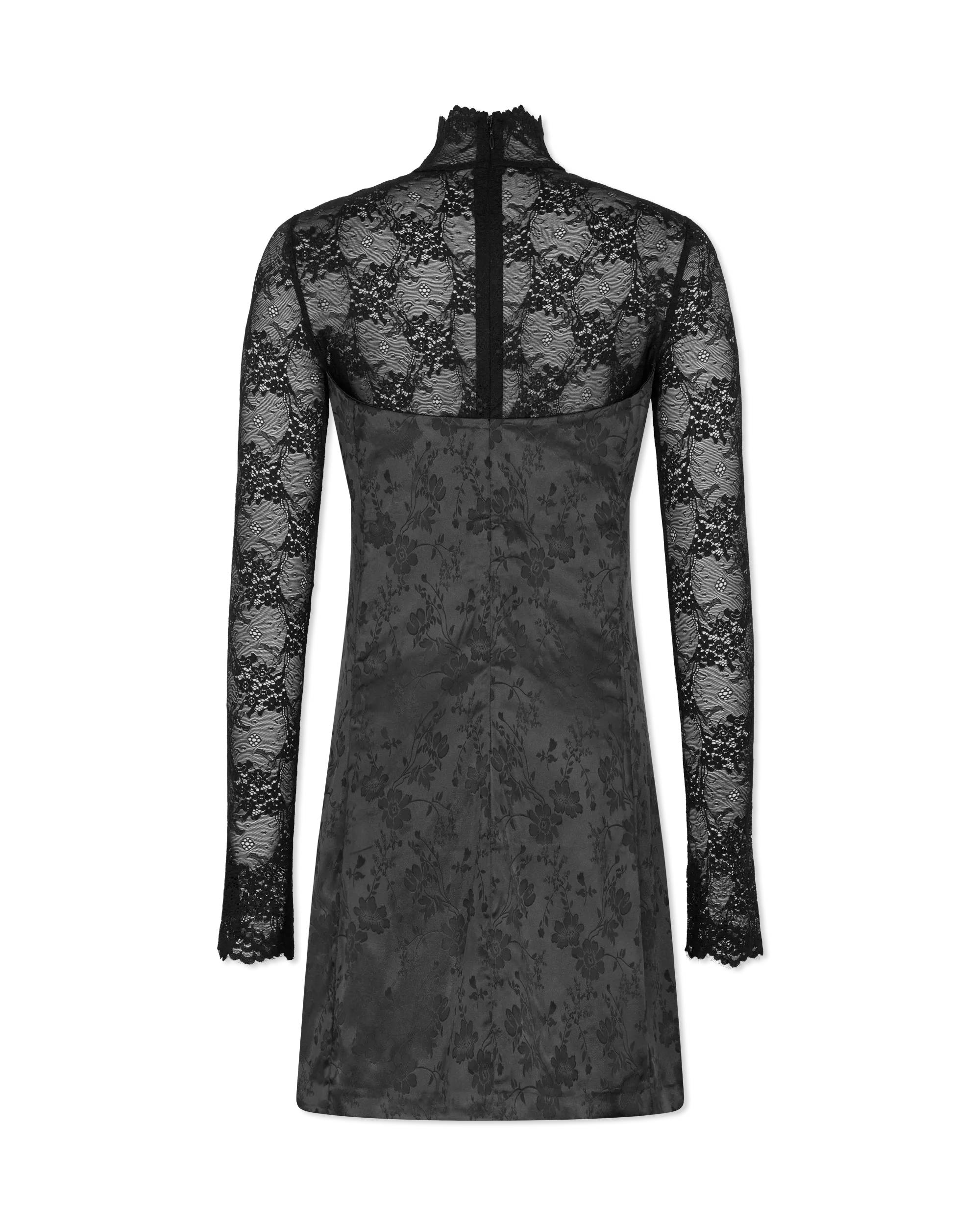 Lace Flowers Mini Dress