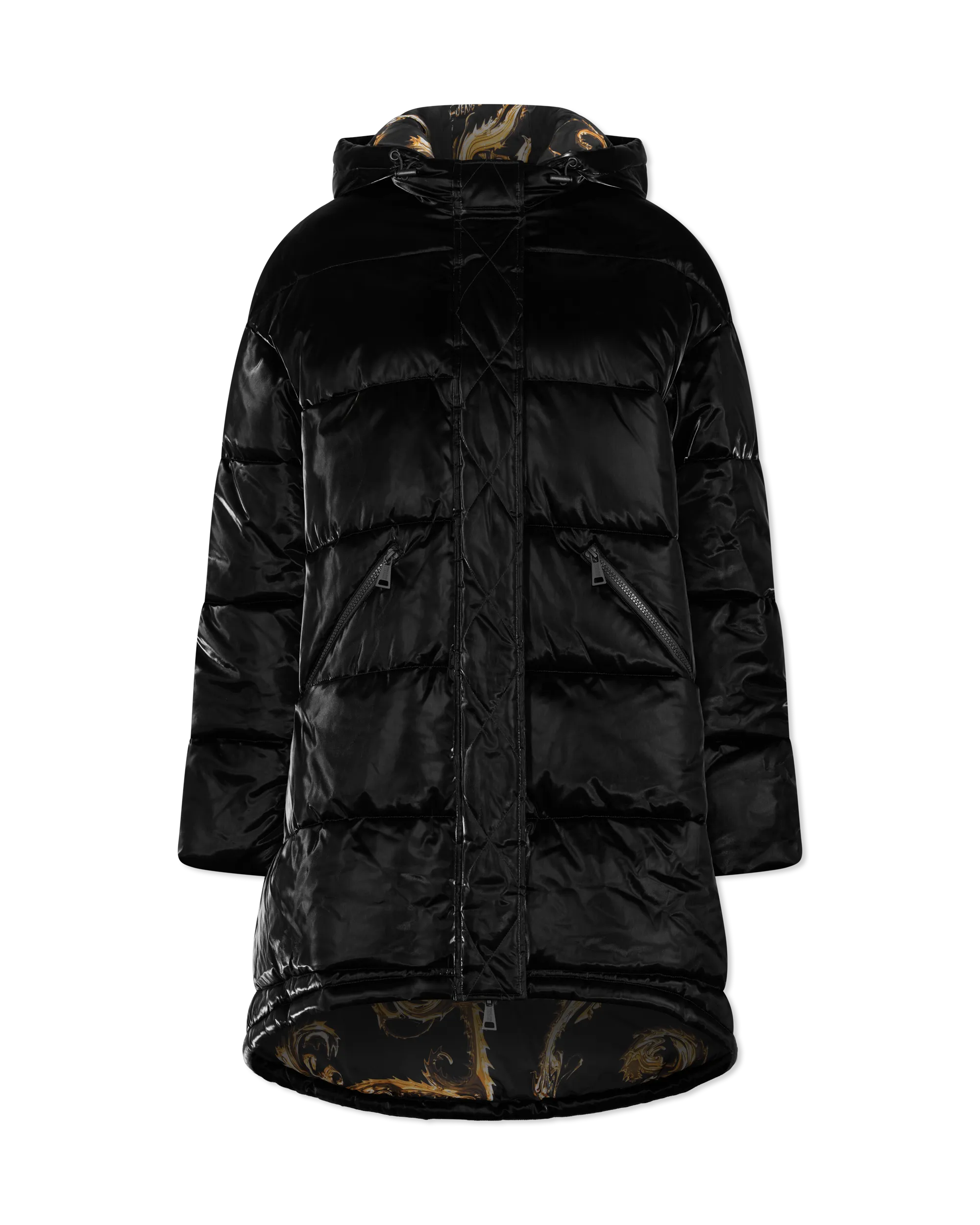 Baroque-Buckle Padded Jacket