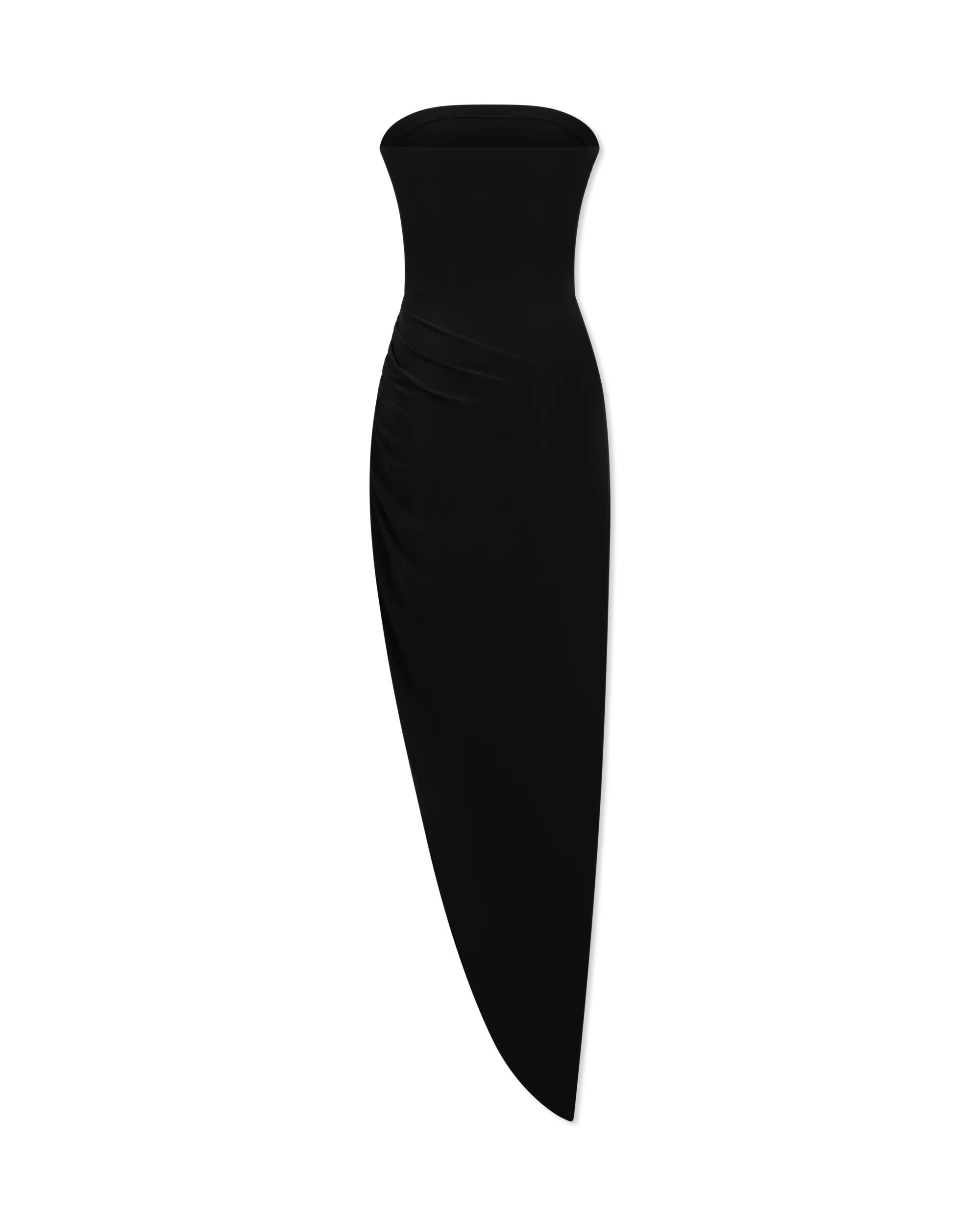 Strapless Side Drape Gown - DIHSAN