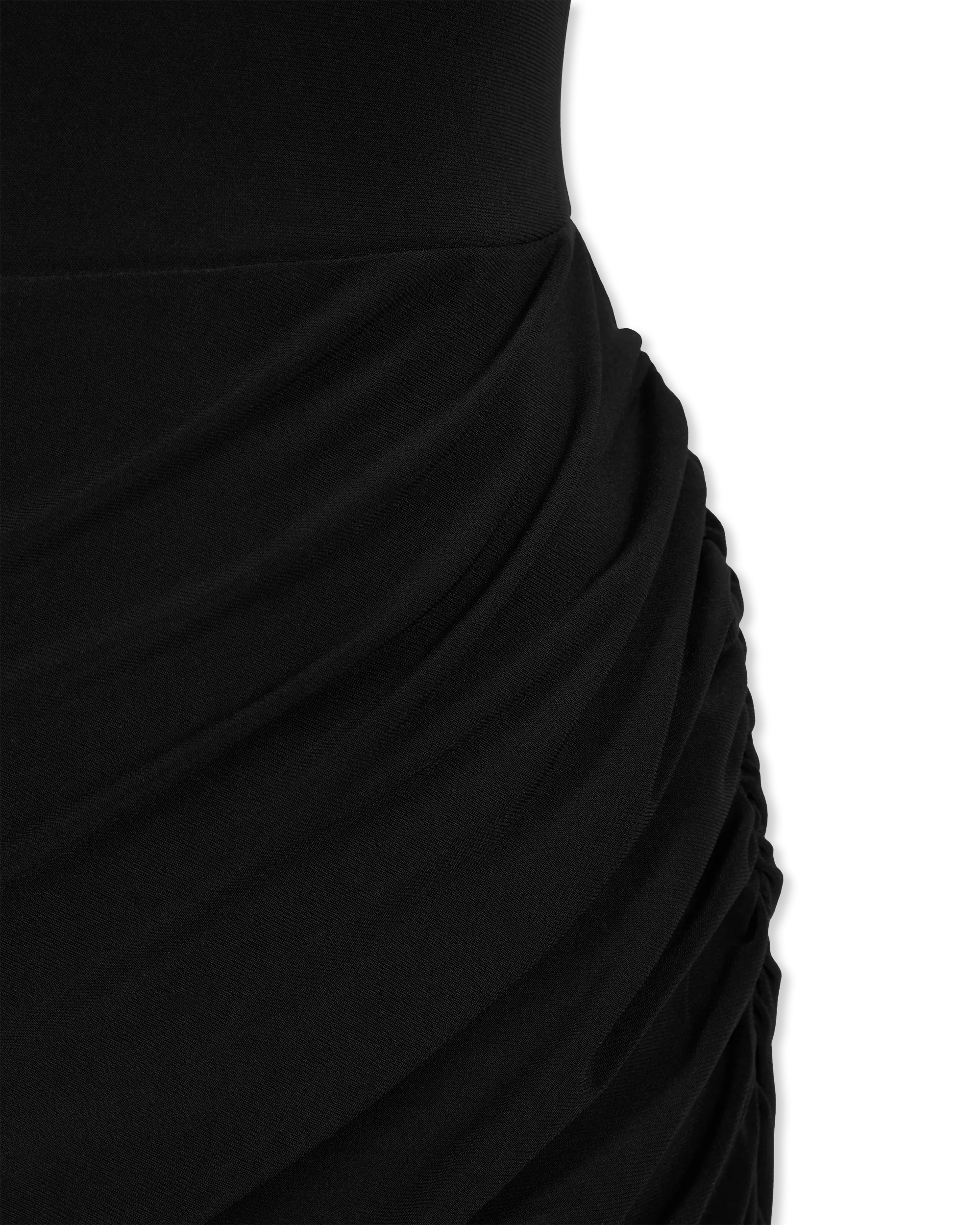 Strapless Side Drape Mini Dress - DIHSAN