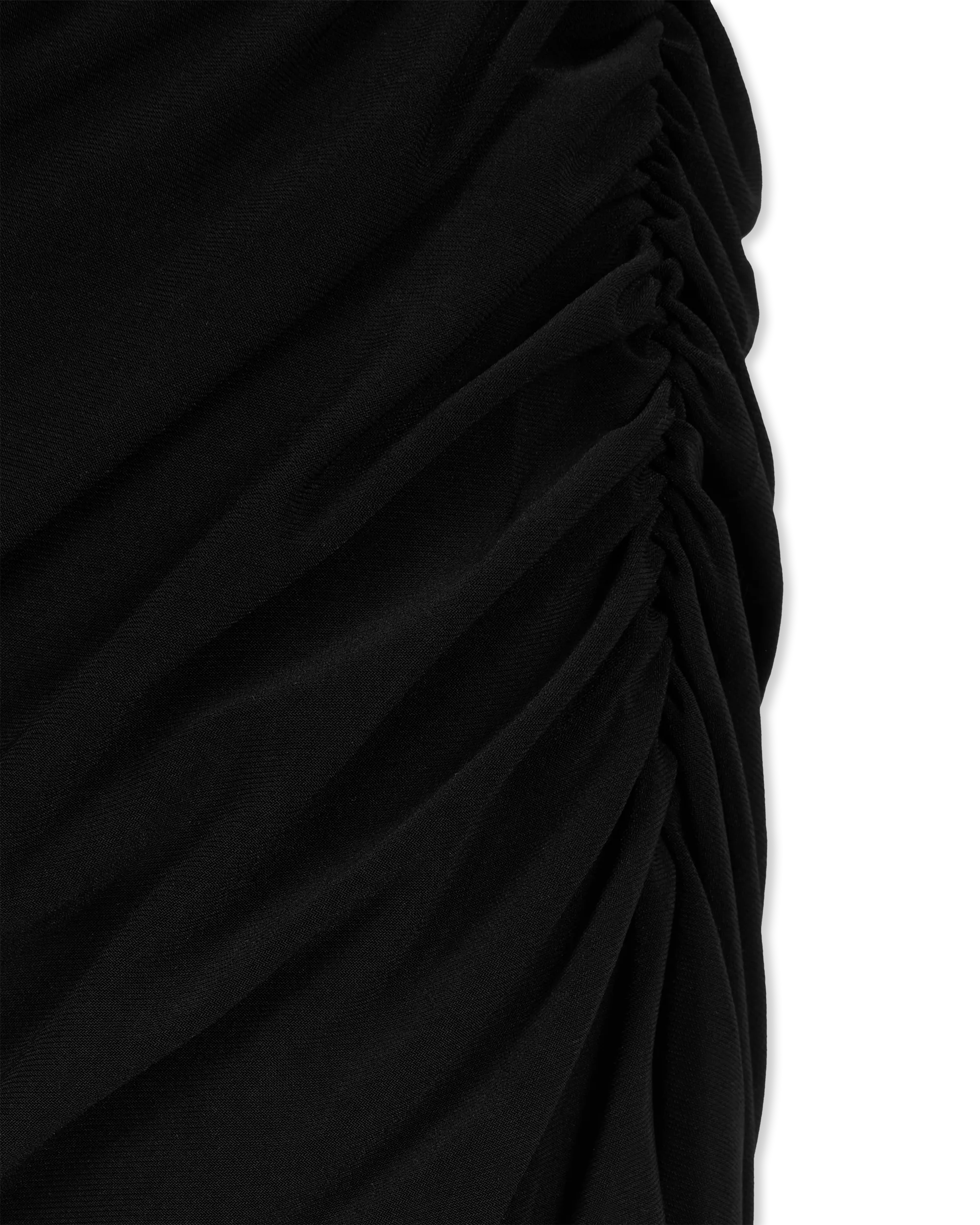 Strapless Side Drape Mini Dress - DIHSAN