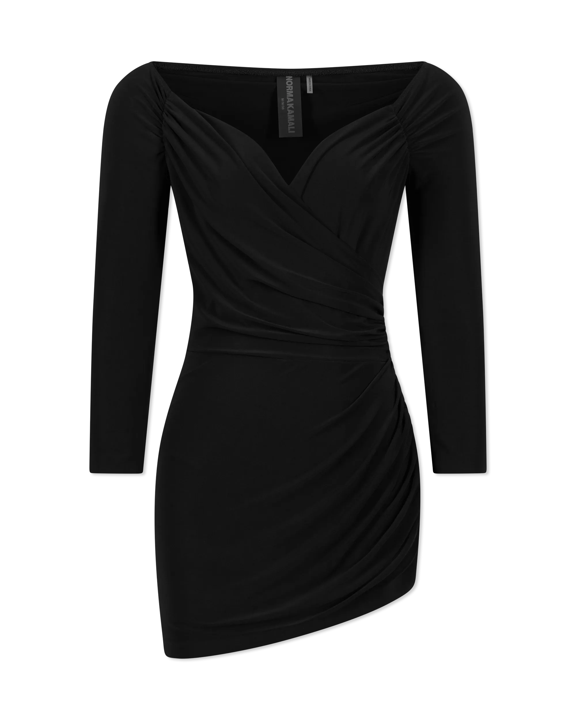 Off The Shoulder Side Drape Pickleball Mini Dress - DIHSAN