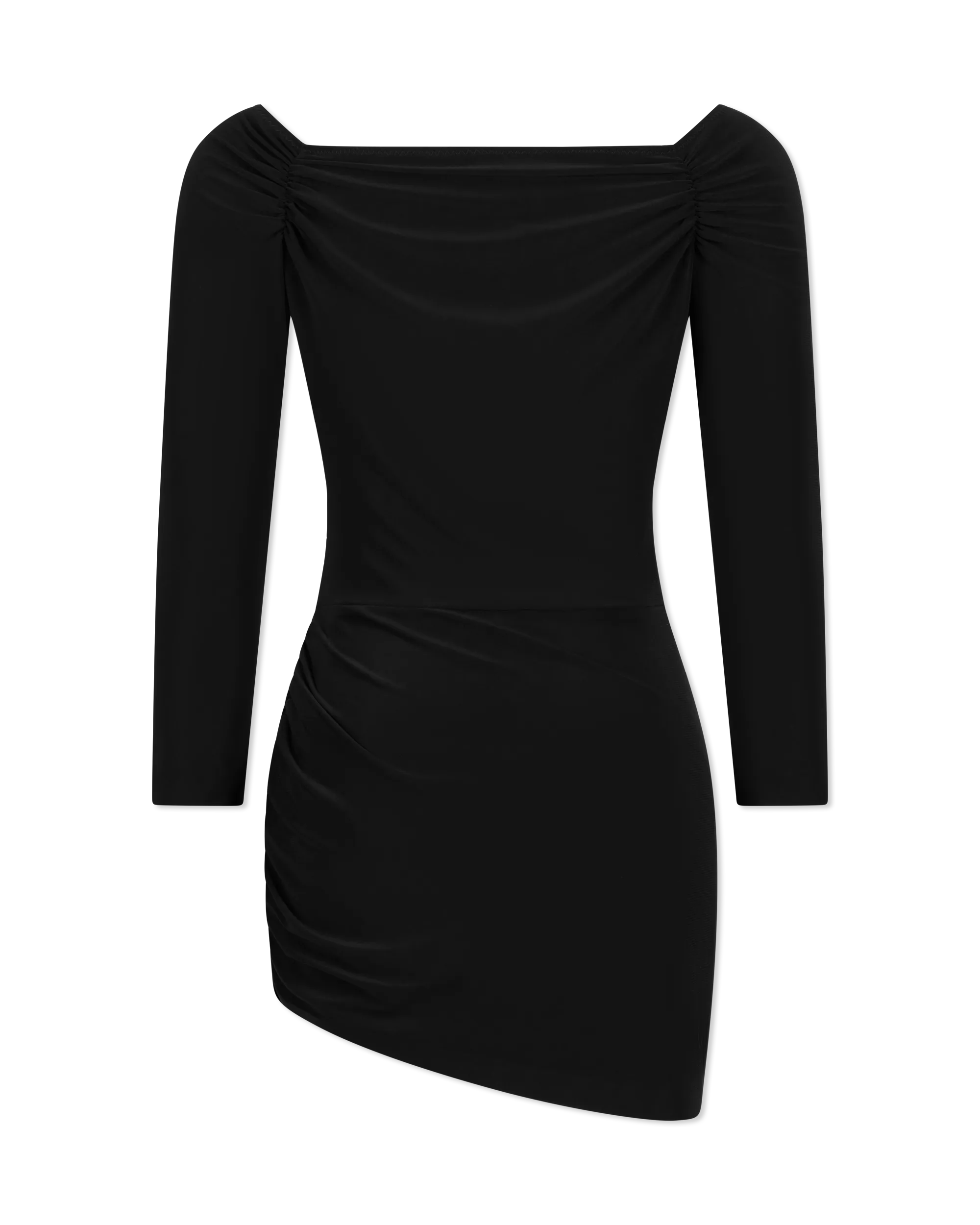 Off The Shoulder Side Drape Pickleball Mini Dress - DIHSAN