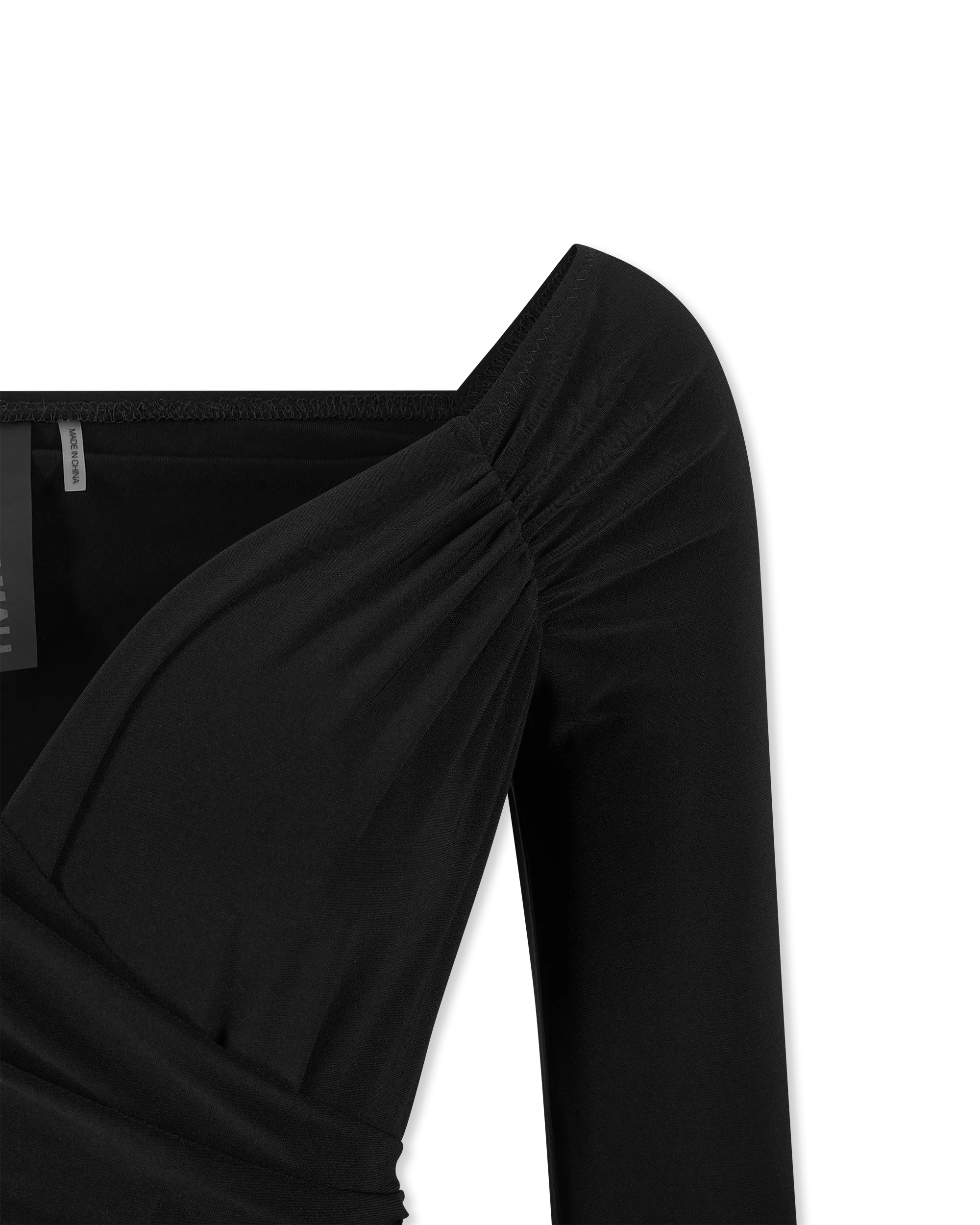Off The Shoulder Side Drape Pickleball Mini Dress - DIHSAN