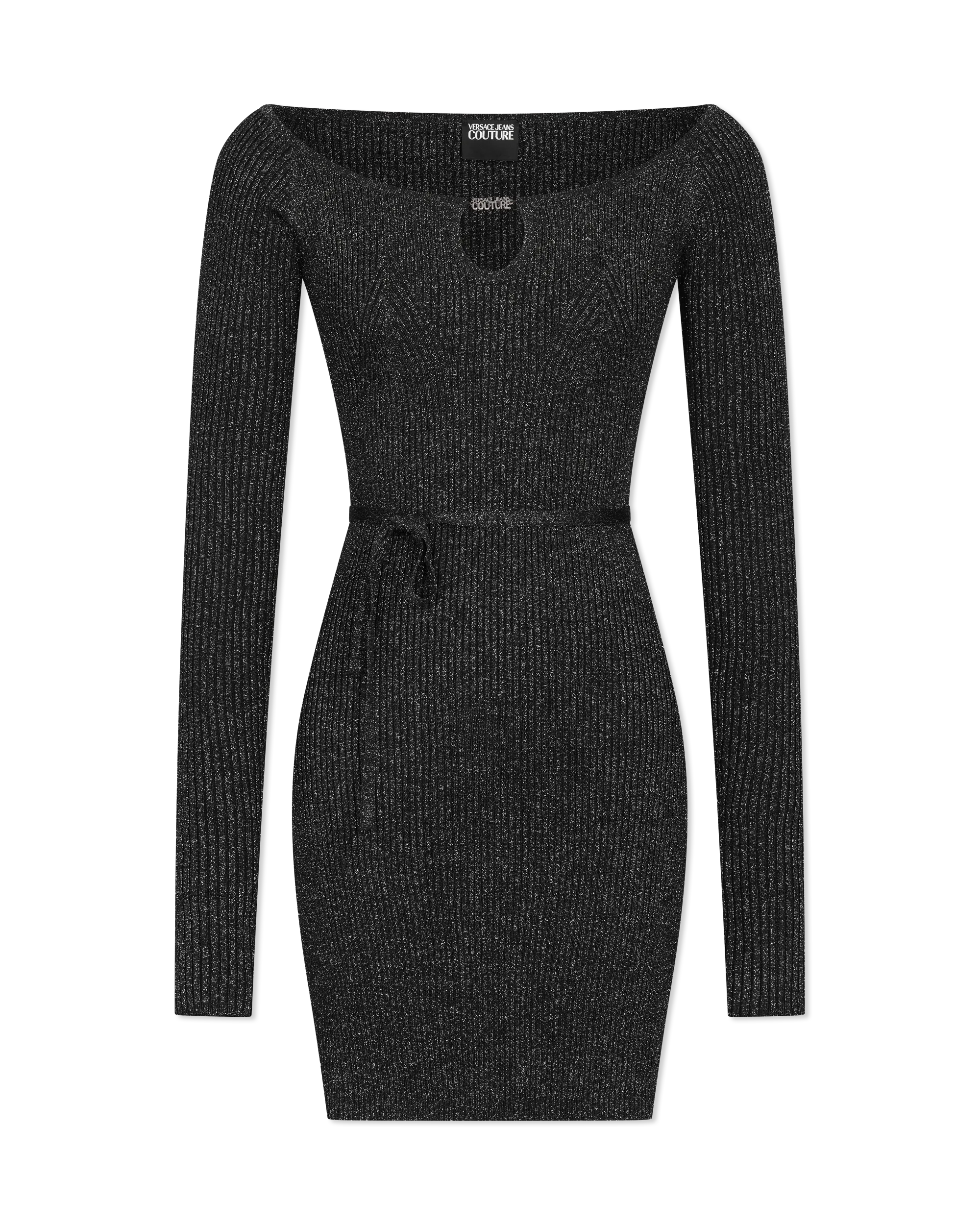 Ribbed Lurex Mini Dress