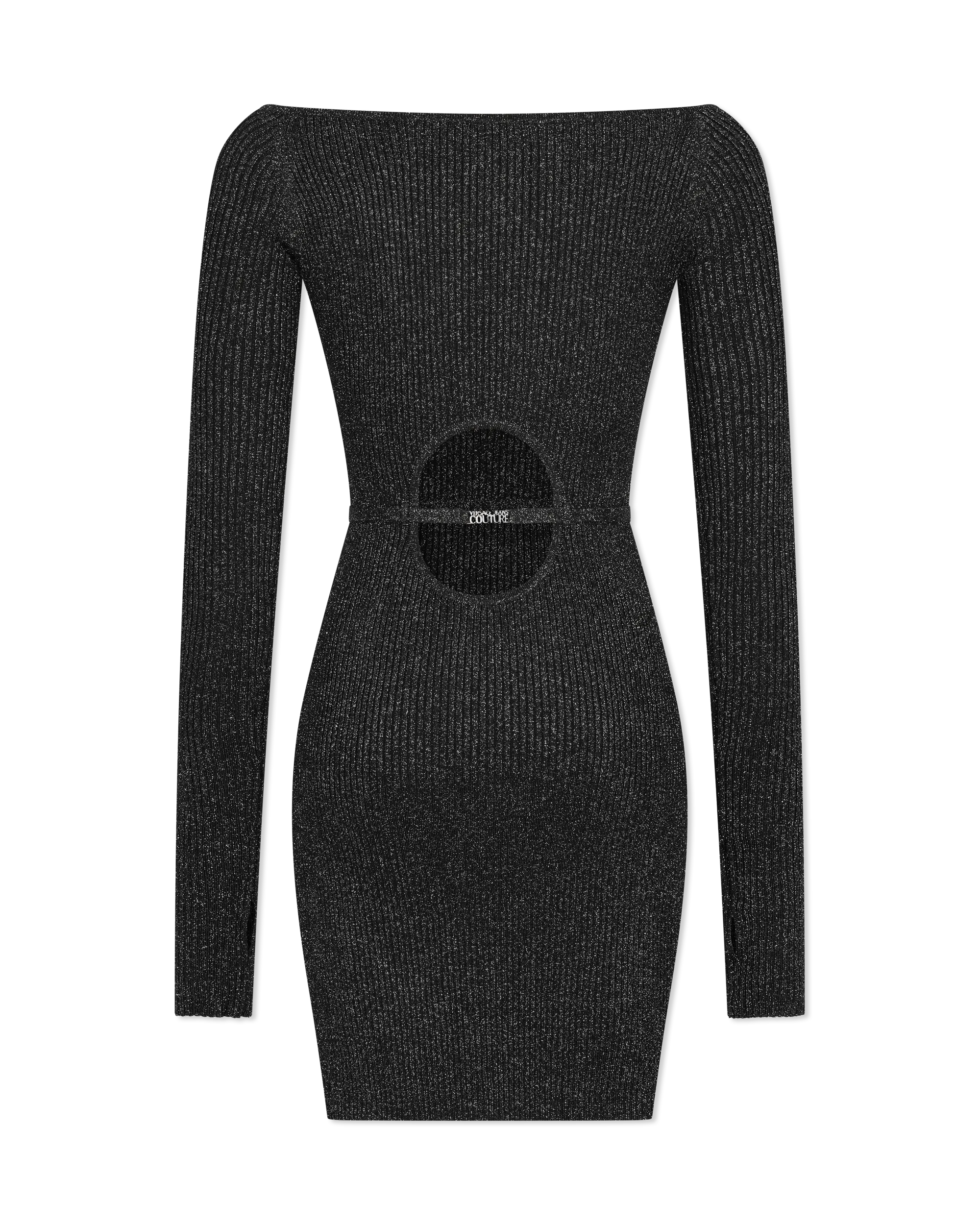 Ribbed Lurex Mini Dress