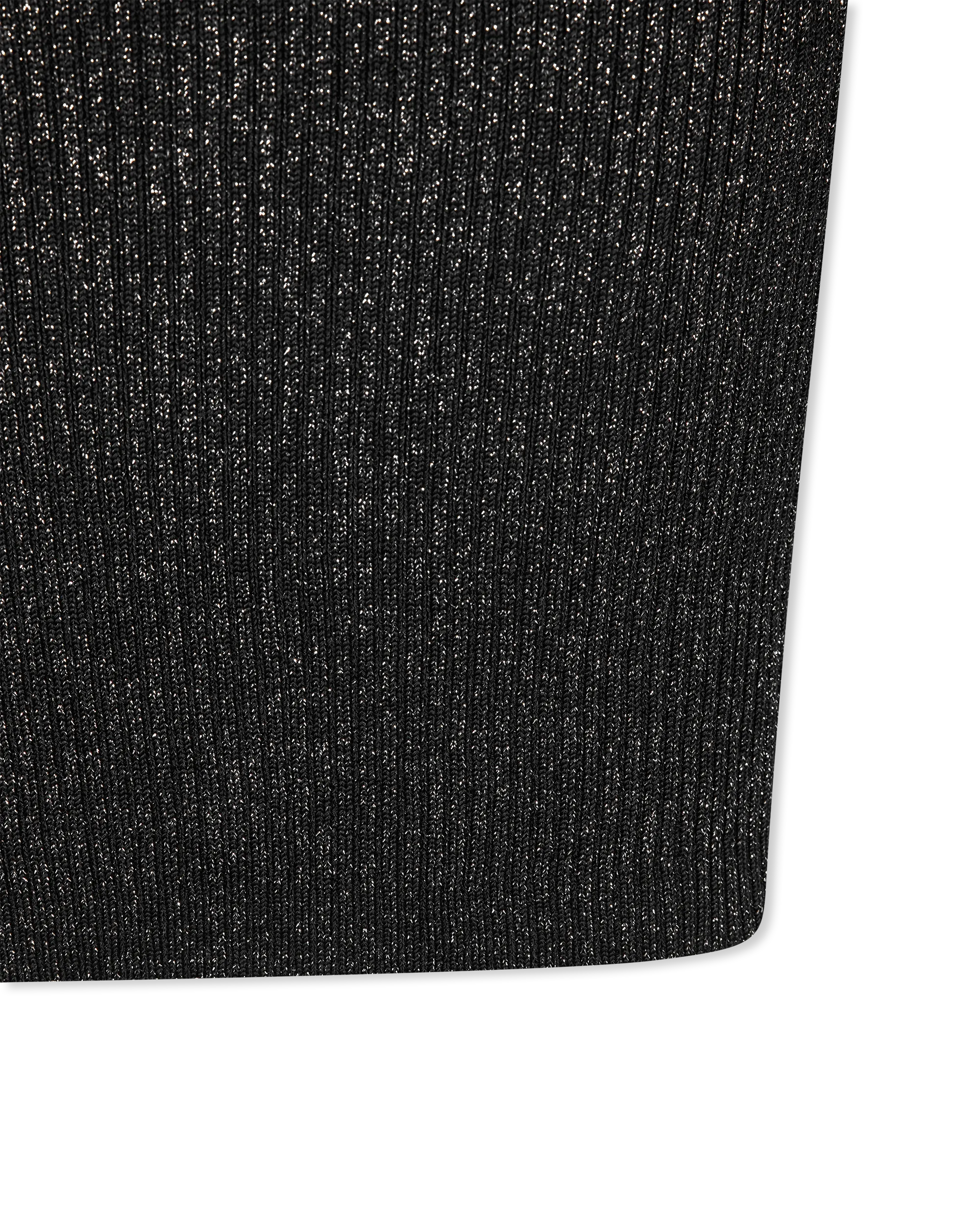 Ribbed Lurex Mini Dress