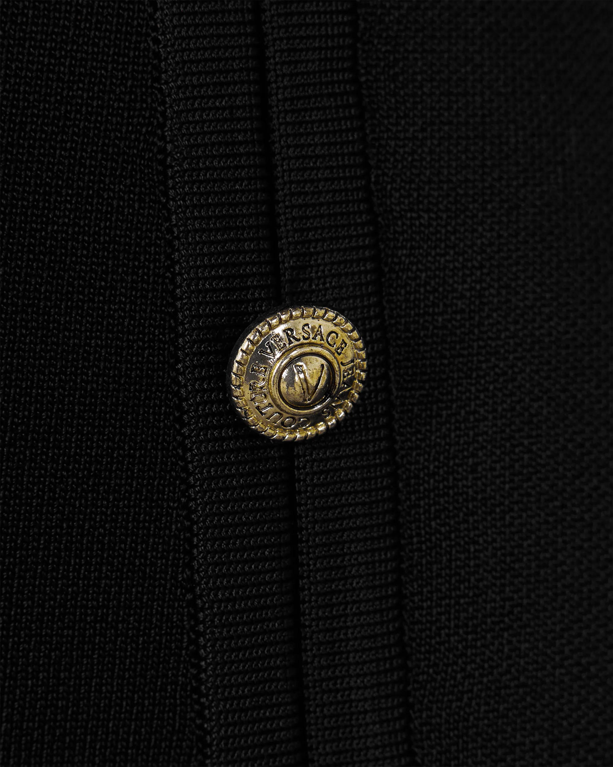 Peek-A-Boo Button Detail Knit Dress