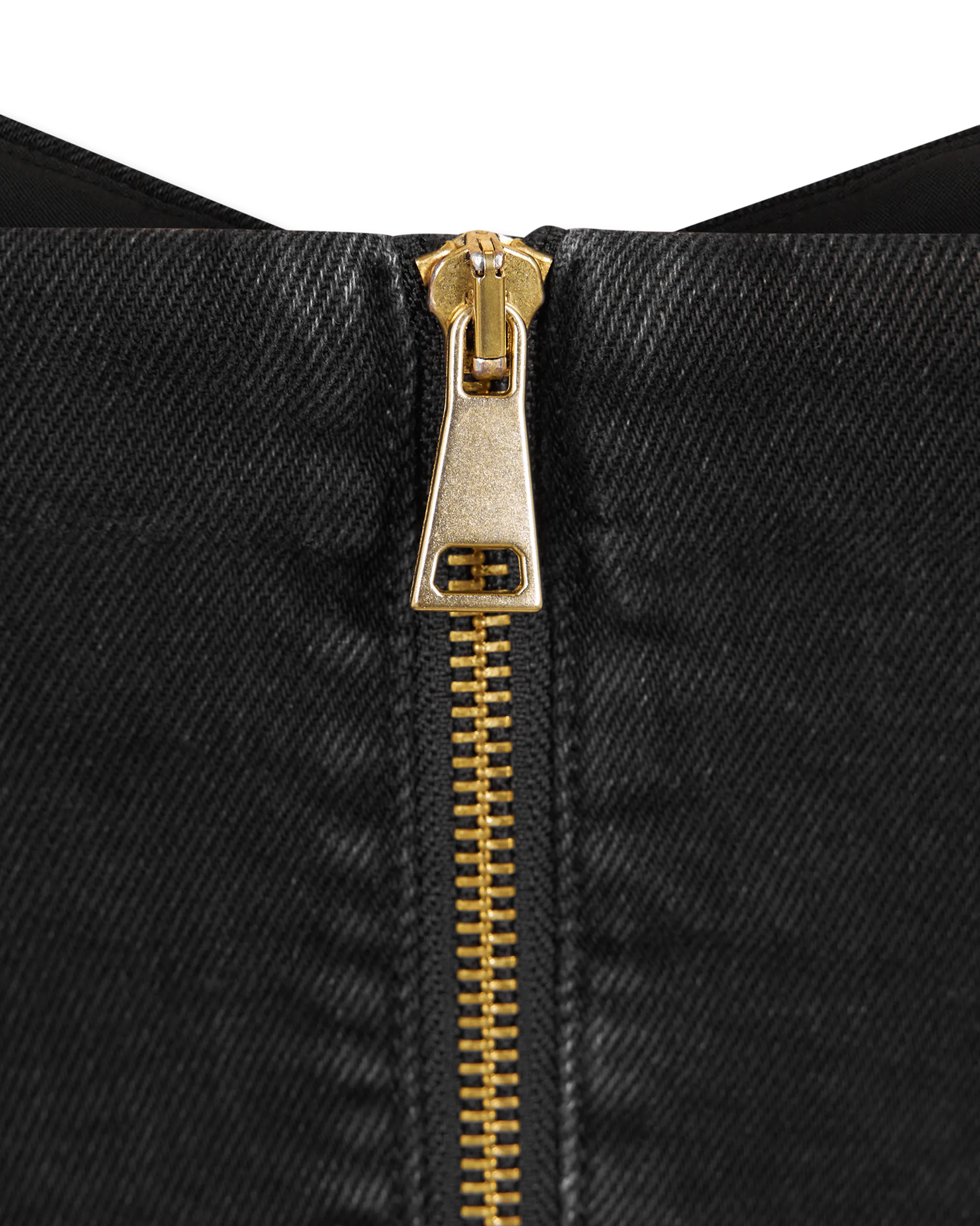 Baroque Buckle Black Bustier Top