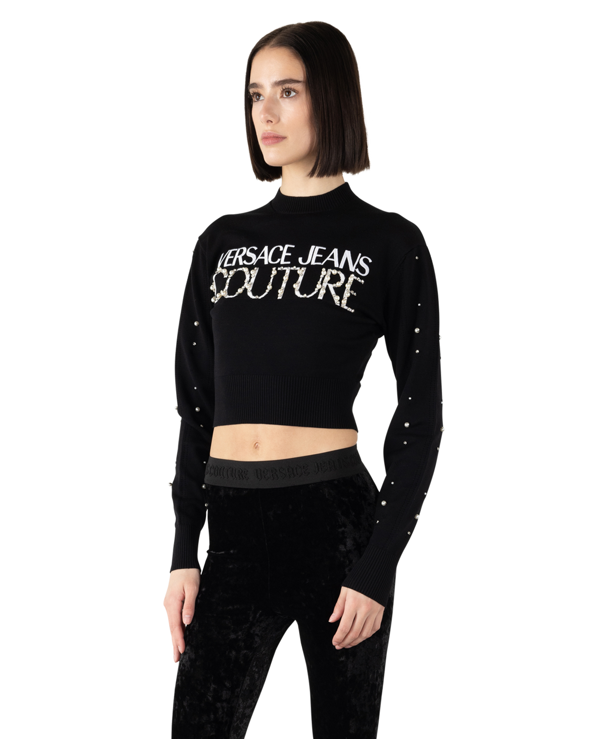 Embellished Logo Sweater