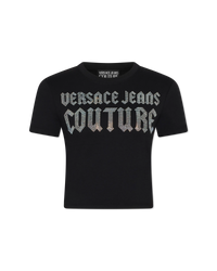 Crystal Gothic Logo Crop T-Shirt