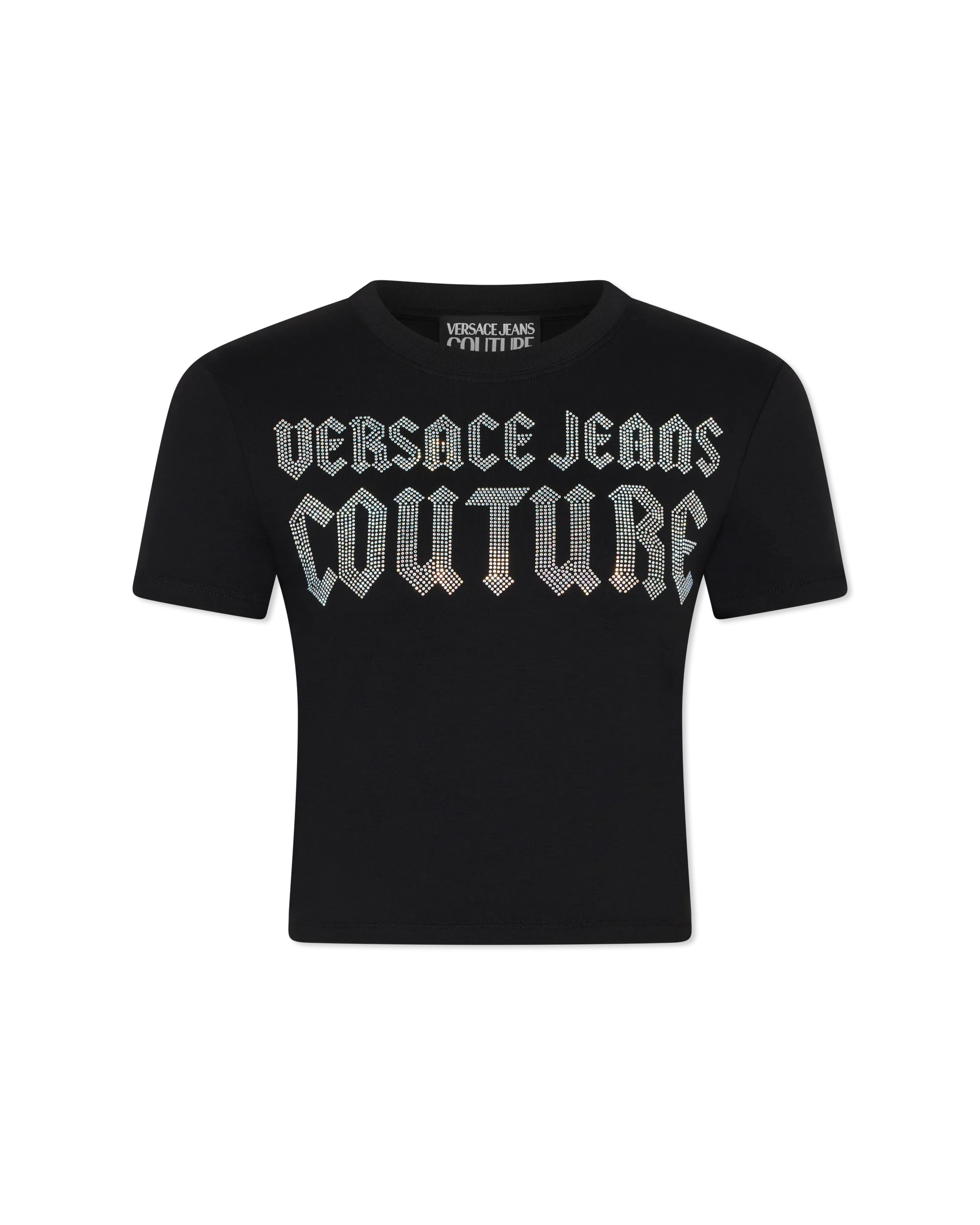 Crystal Gothic Logo Crop T-Shirt