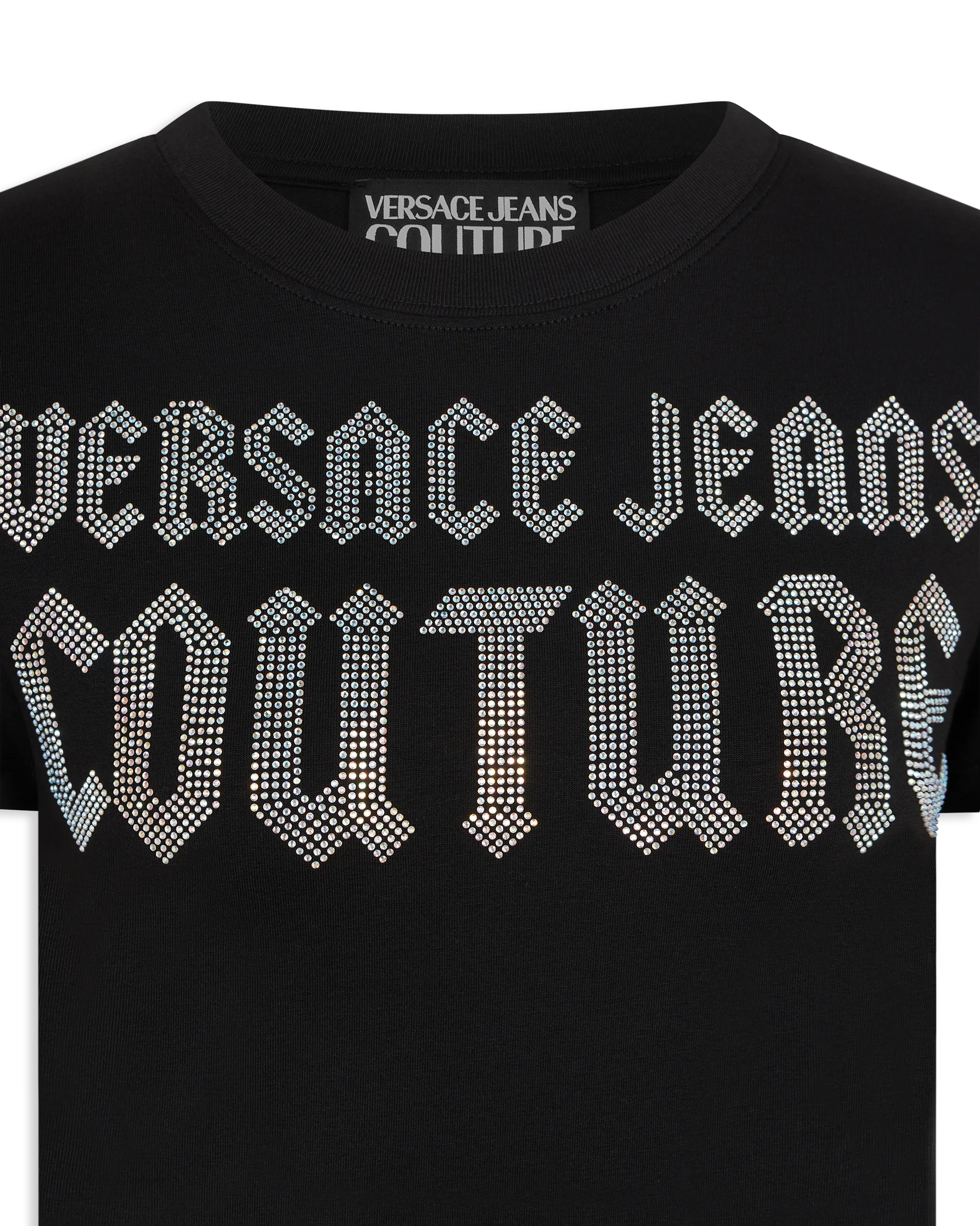 Crystal Gothic Logo Crop T-Shirt