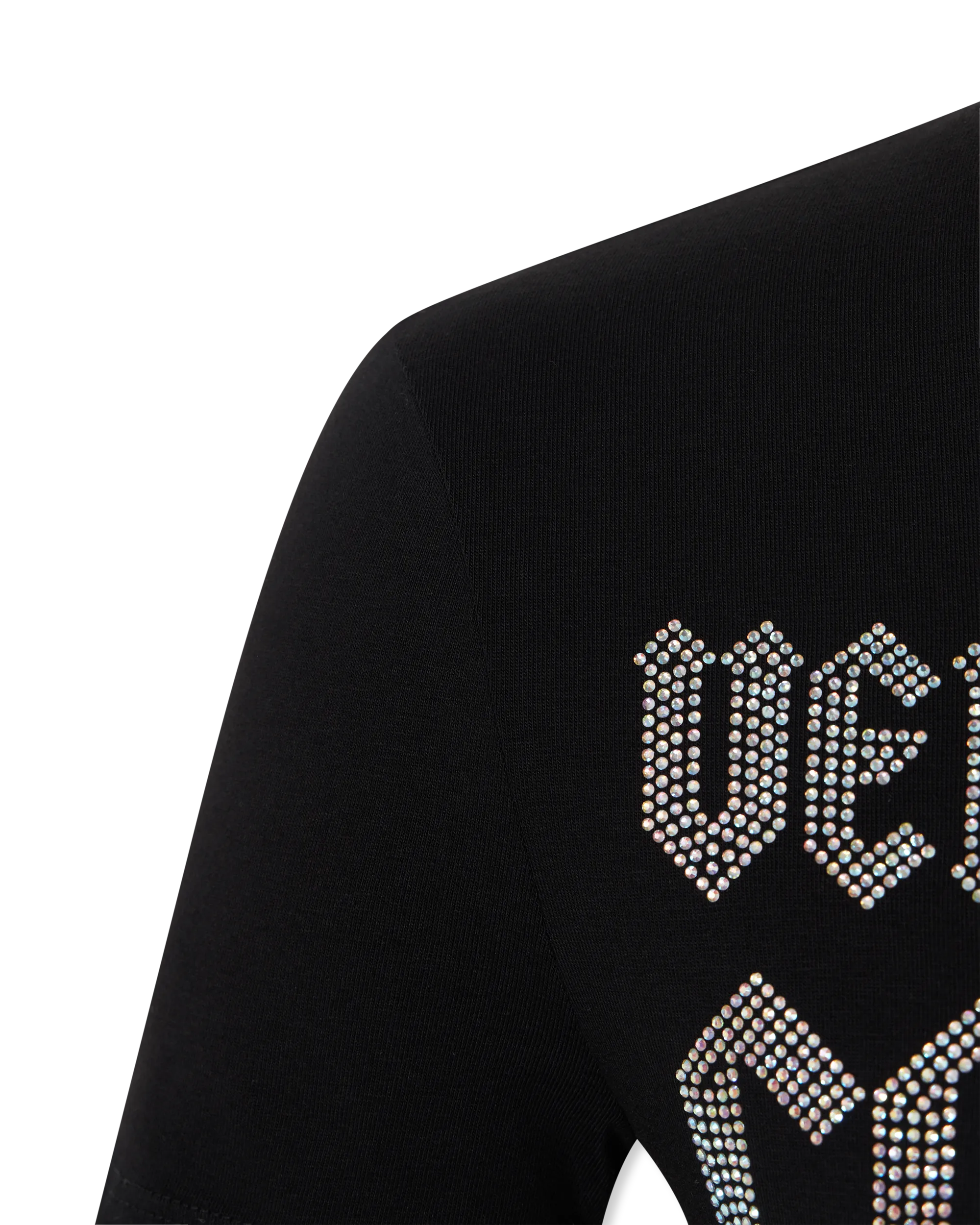 Crystal Gothic Logo Crop T-Shirt