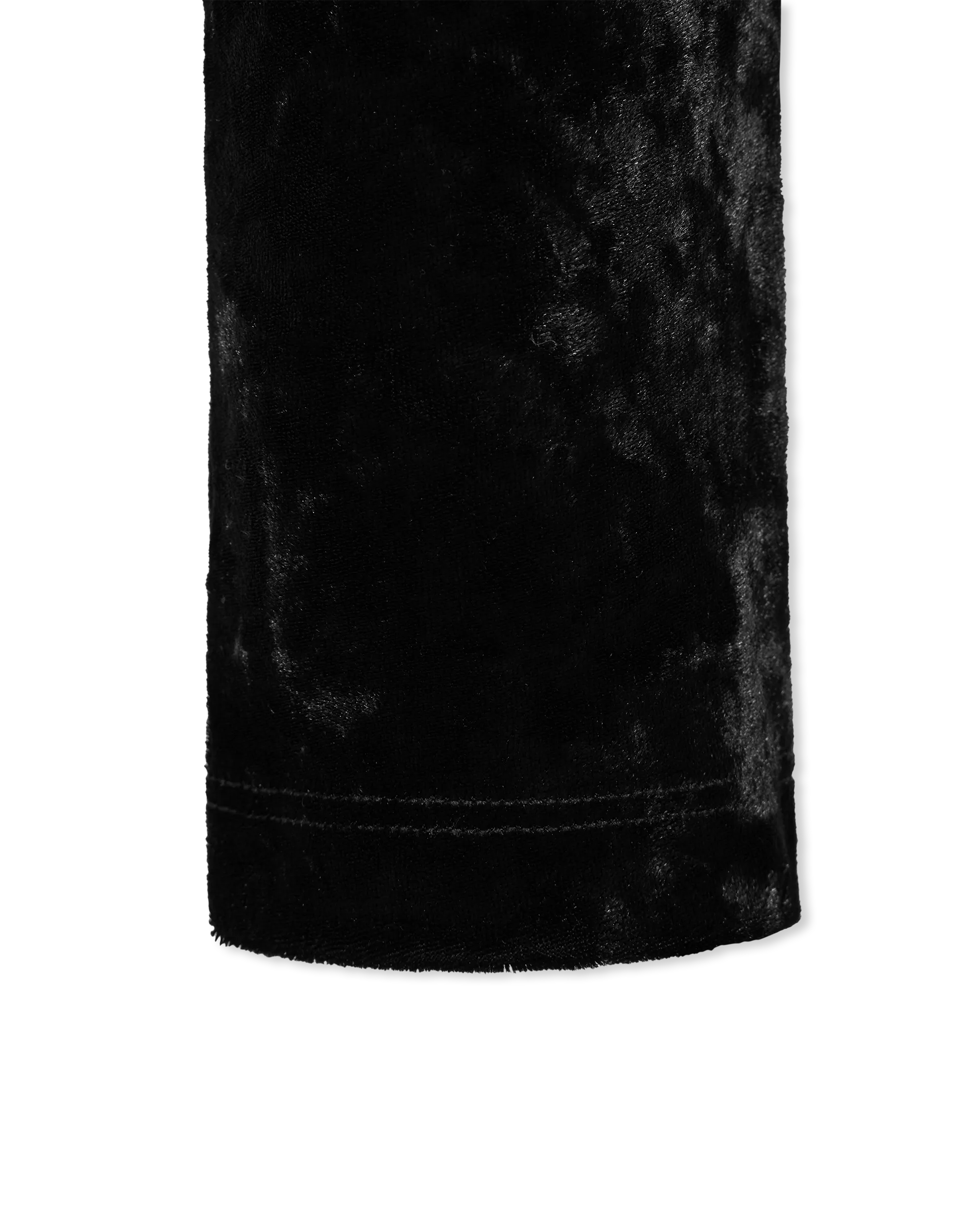 Logo Waistband Velvet Leggings