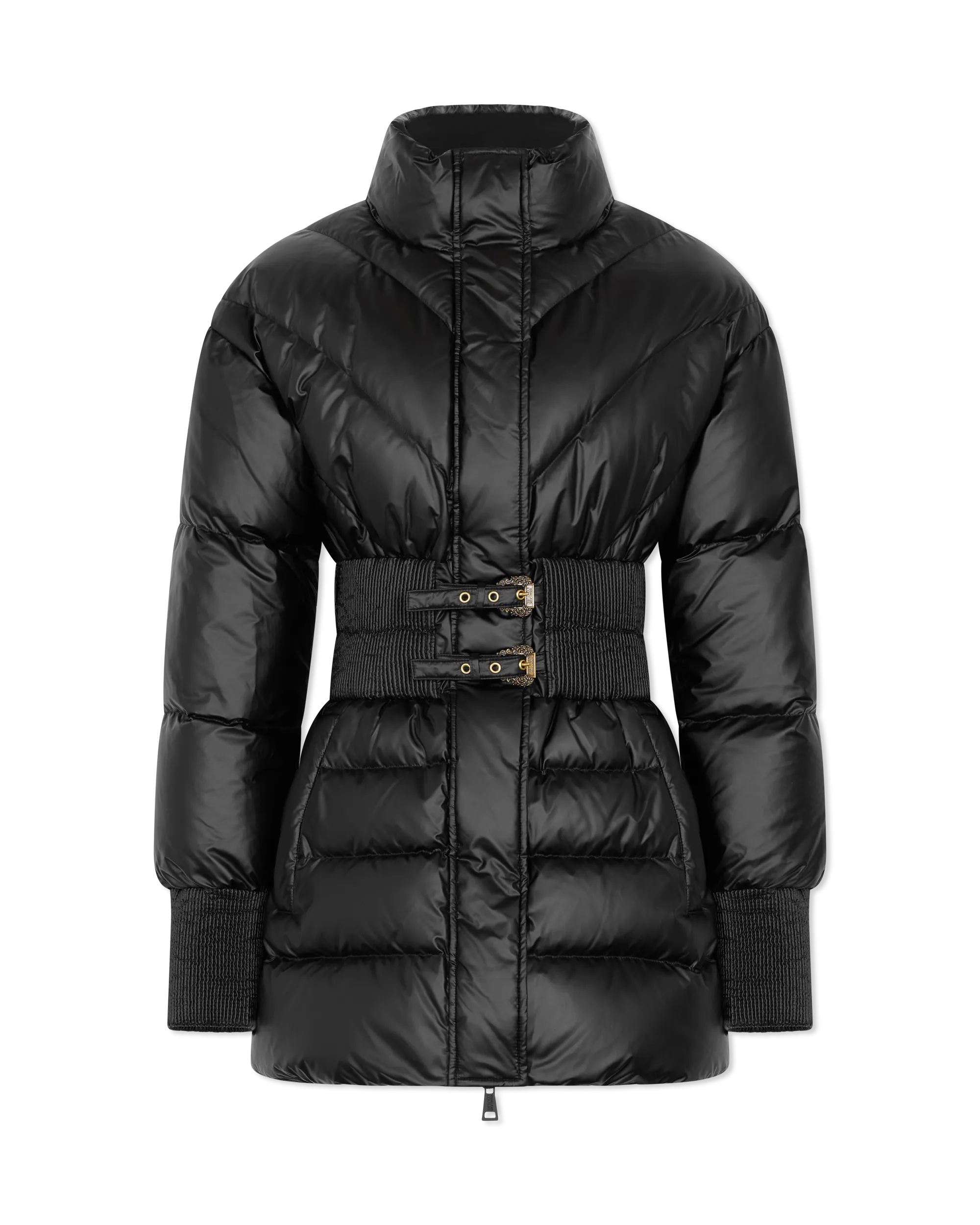 Baroque-Buckle Puffer Jacket