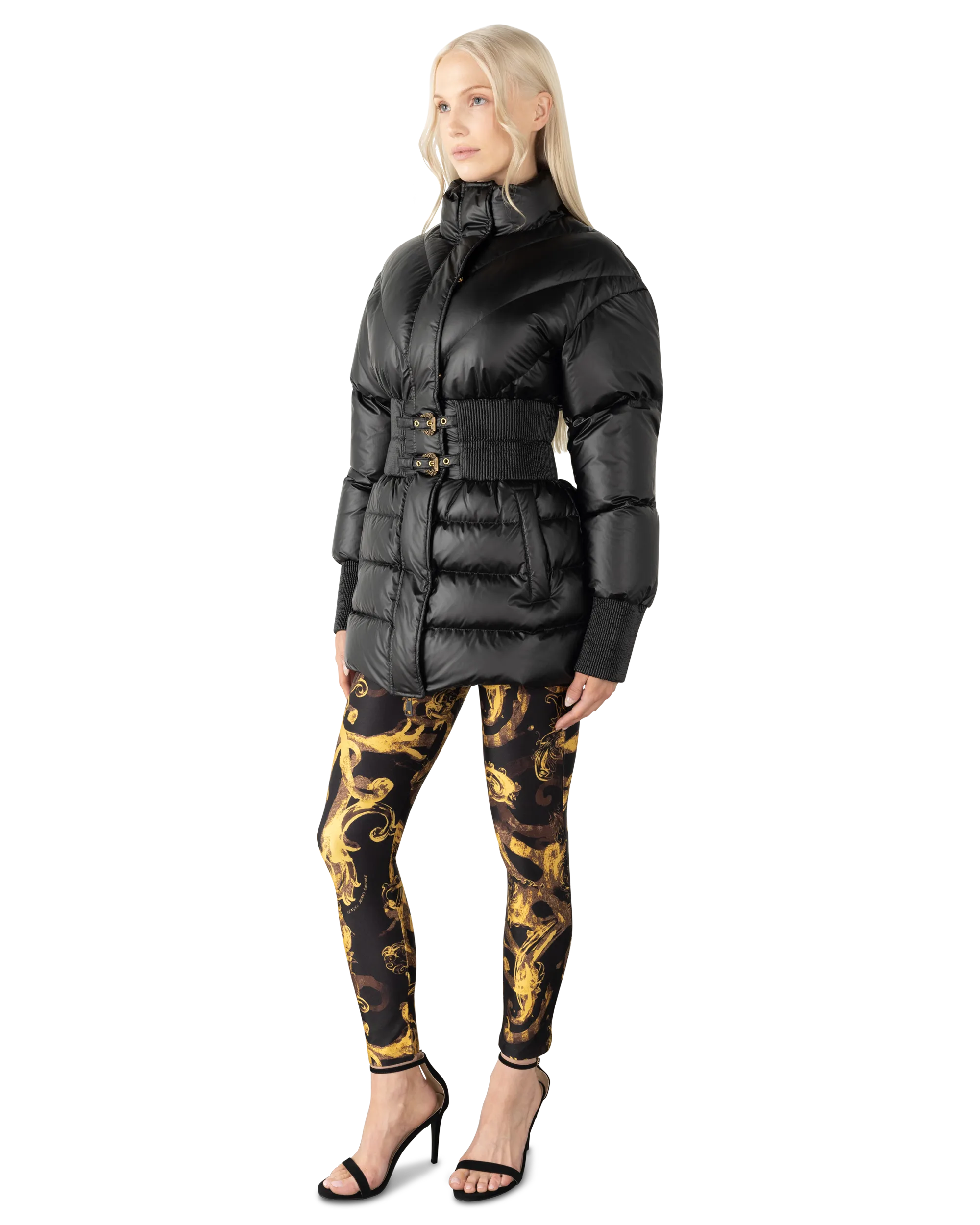 Baroque-Buckle Puffer Jacket