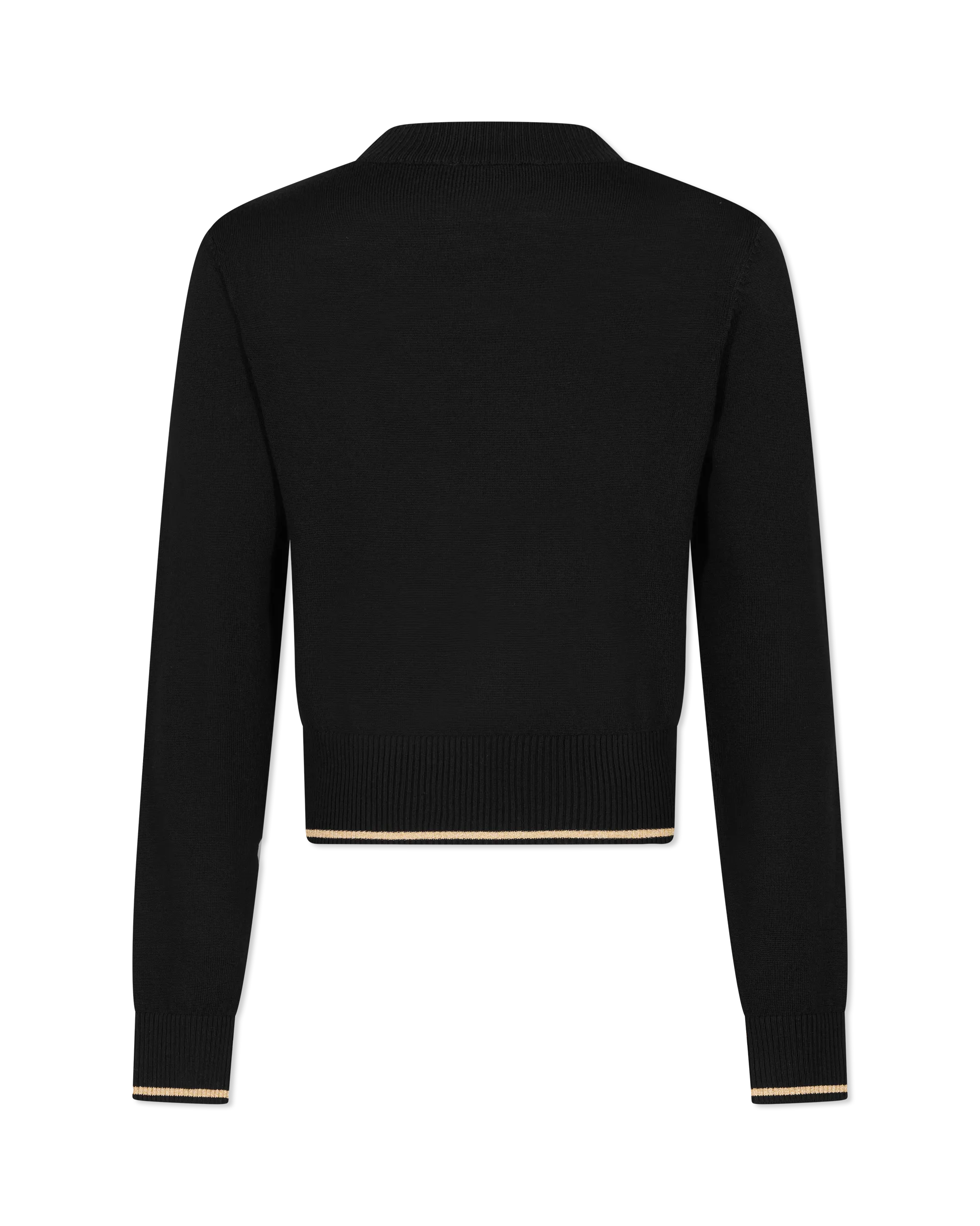 V-Emblem Wool Sweater