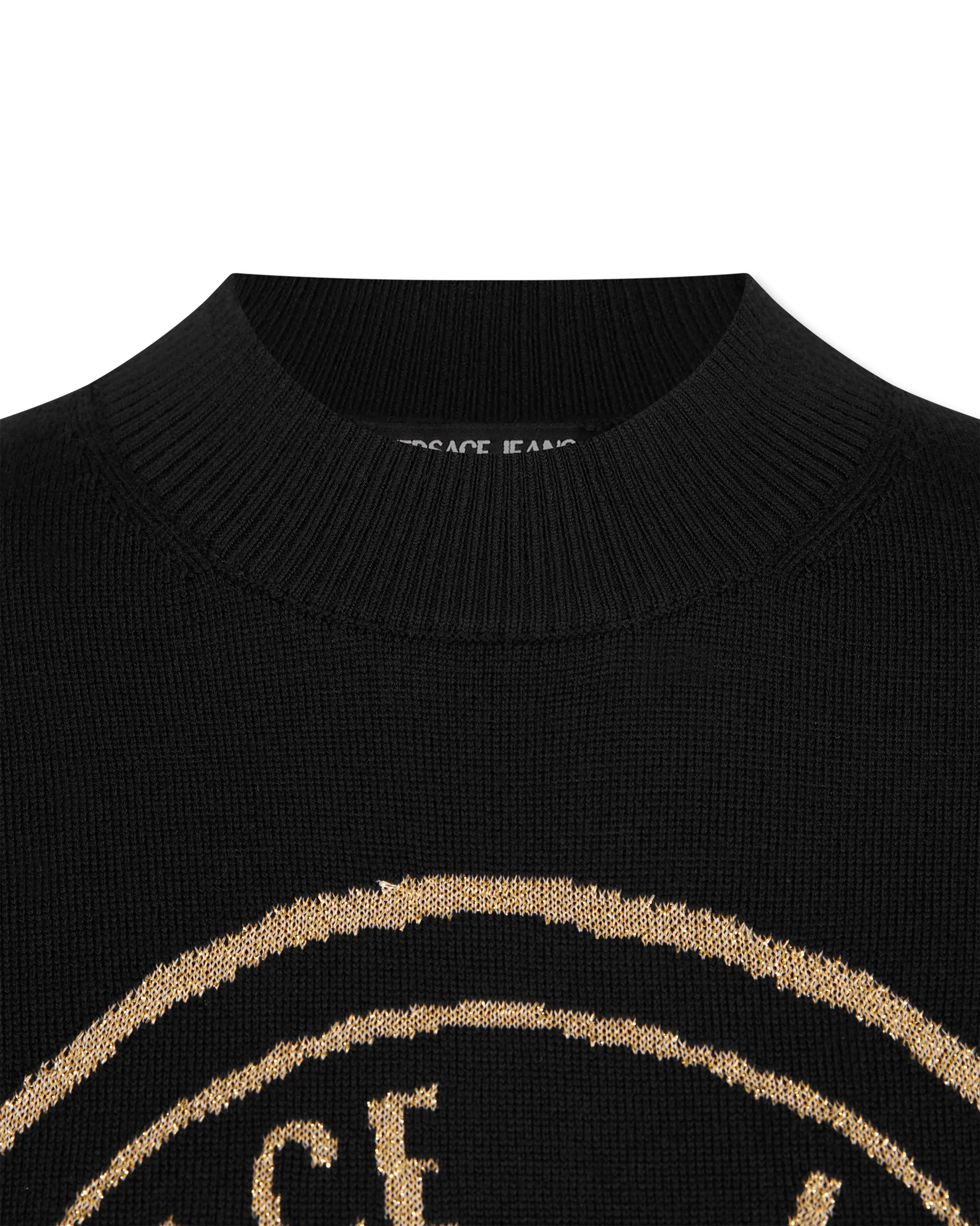 V-Emblem Wool Sweater