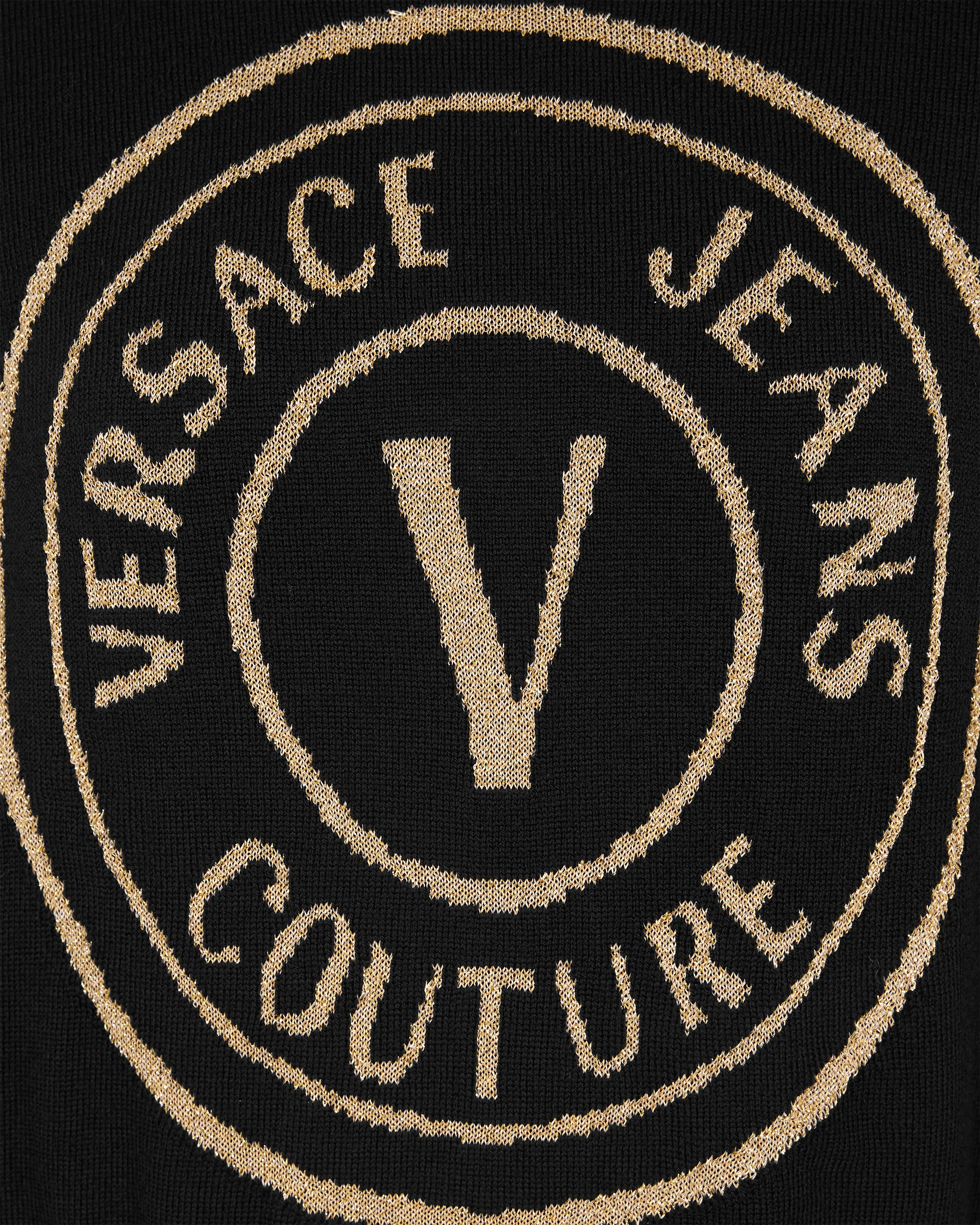 V-Emblem Wool Sweater