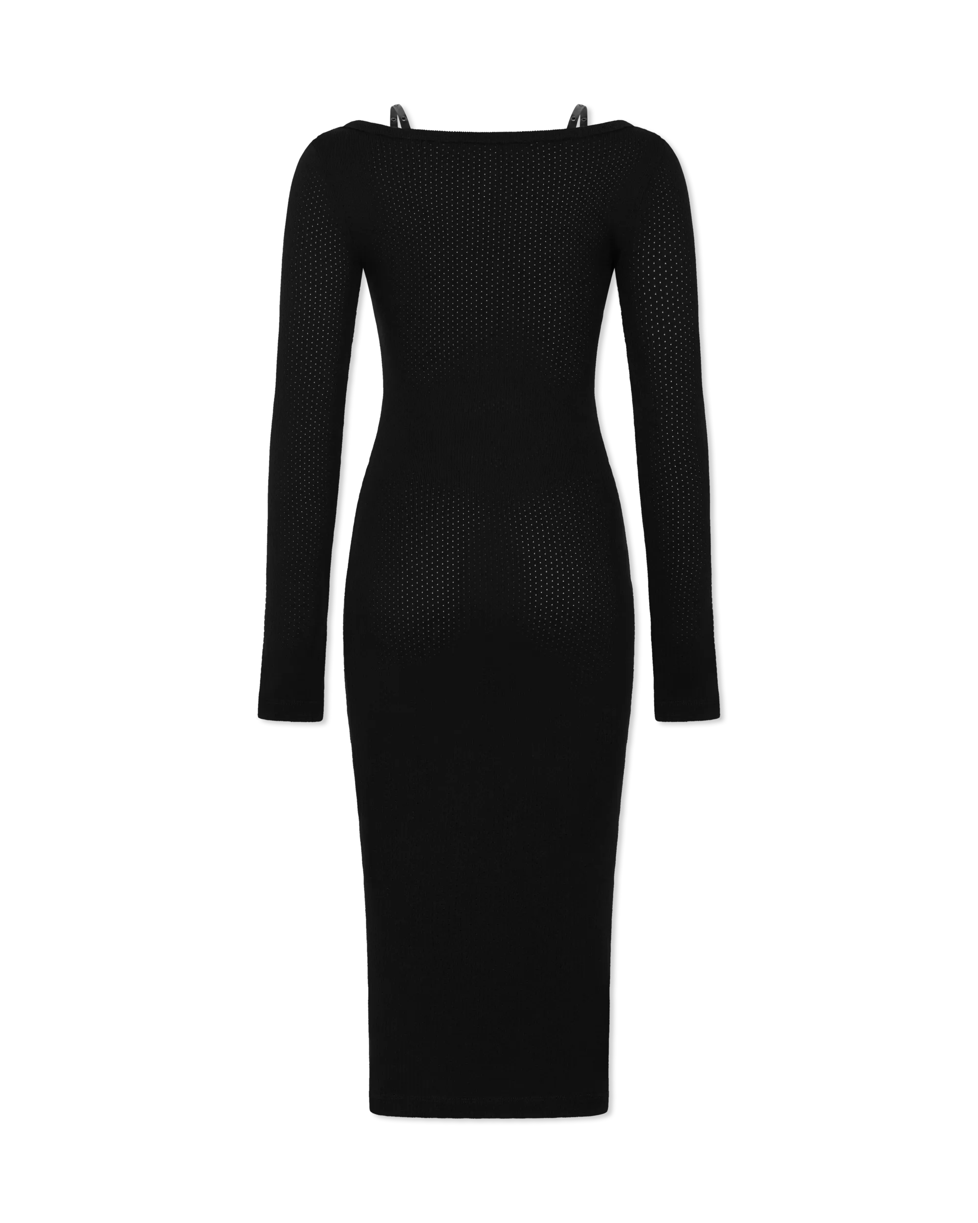 Baroque Buckle Knit Midi Dress