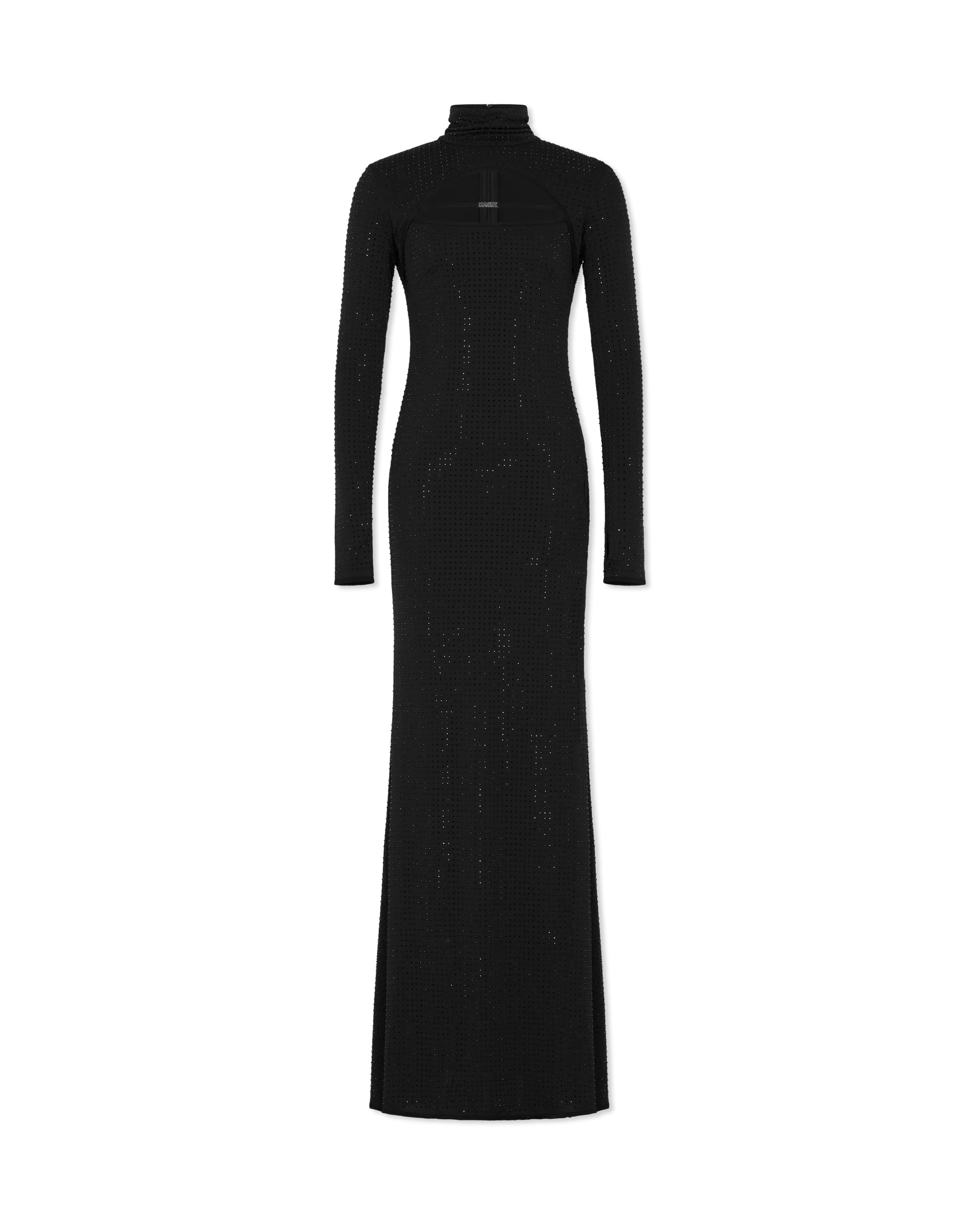 Logo Cutout Long Dress