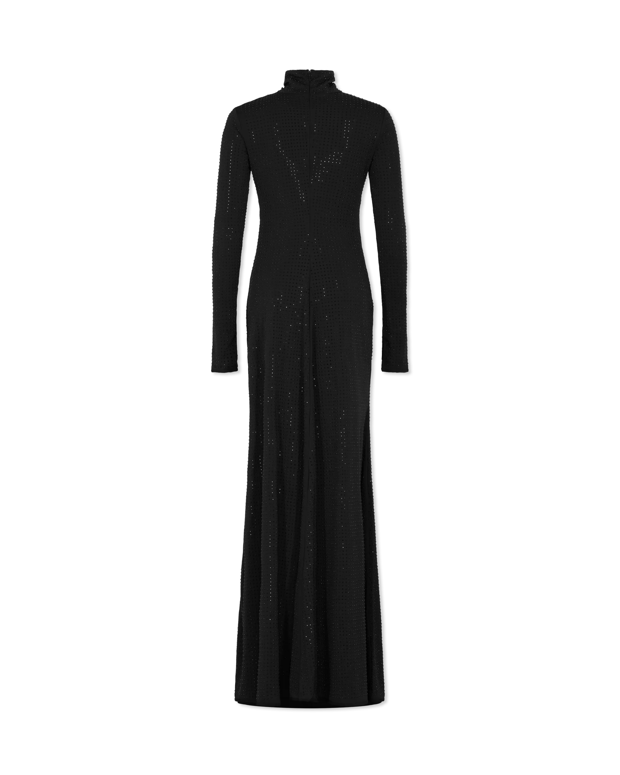Logo Cutout Long Dress