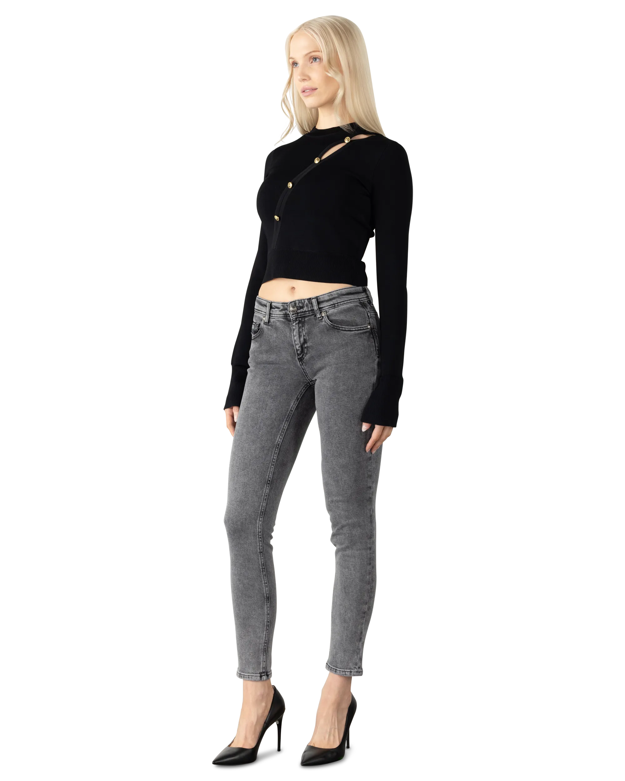 Stonewashed Skinny Jeans