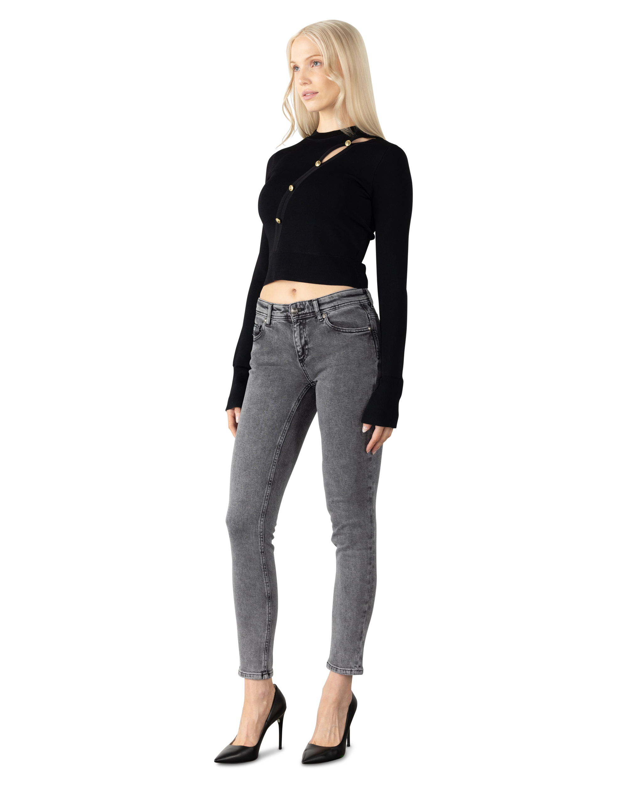 Stonewashed Skinny Jeans