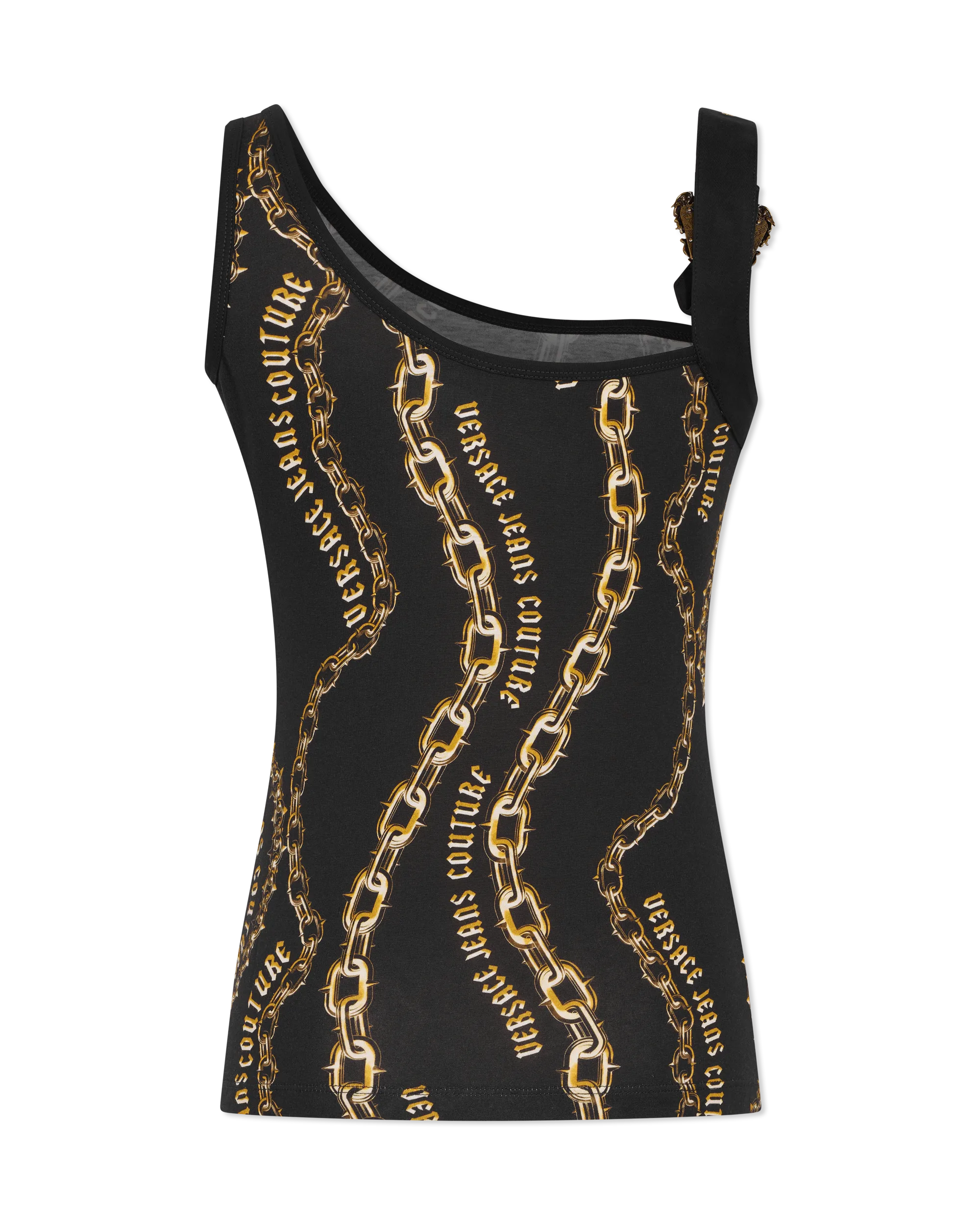 Chain Couture Baroque Buckle Tank Top