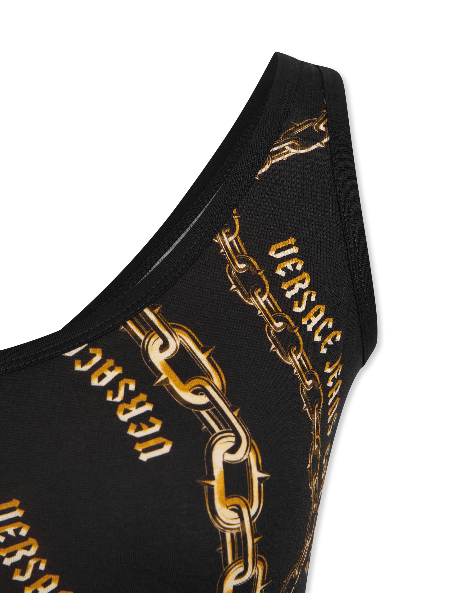 Chain Couture Baroque Buckle Tank Top