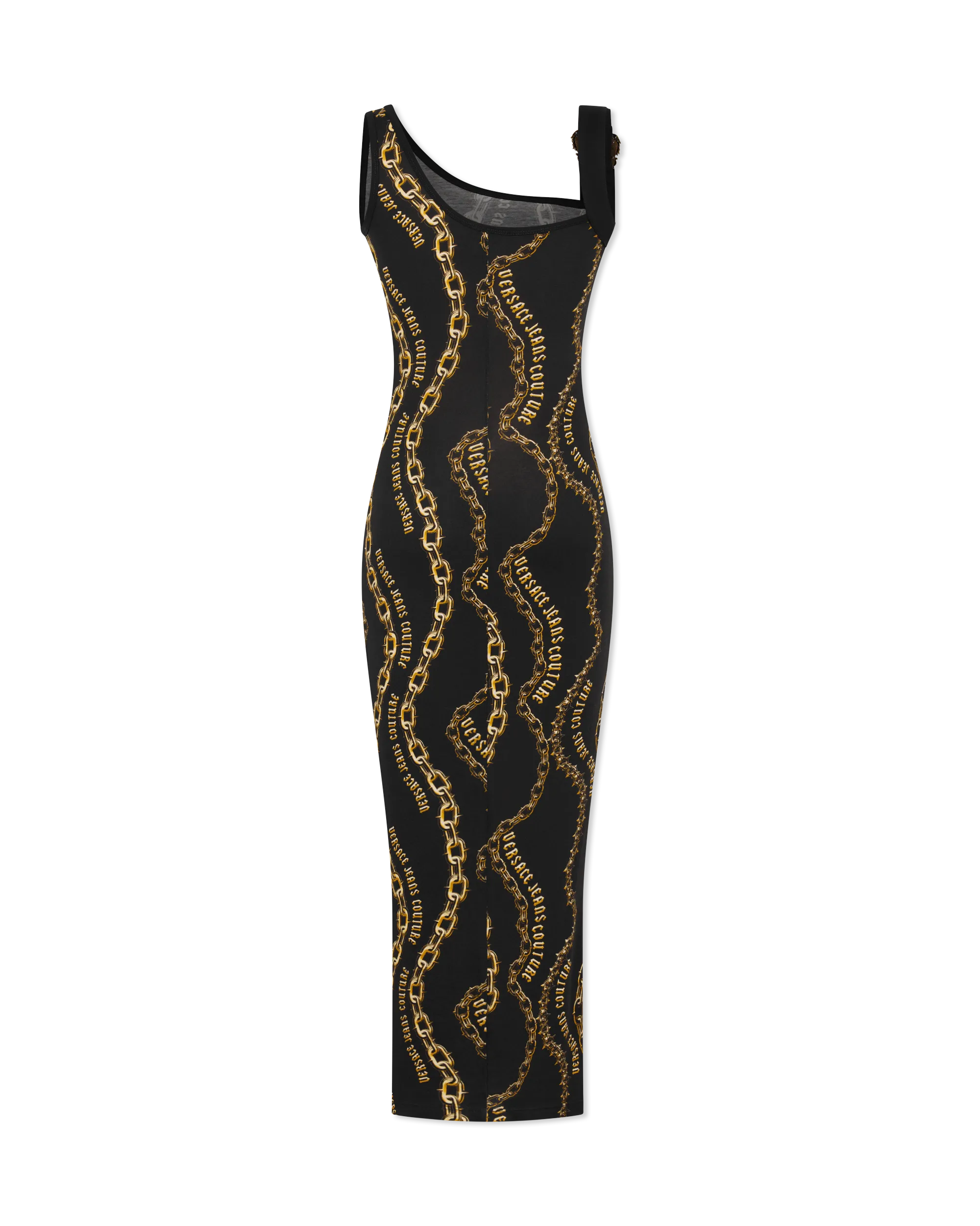 Chain Couture Baroque Buckle Midi Tank Dress