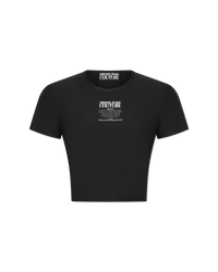 Logo Print Cropped T-Shirt